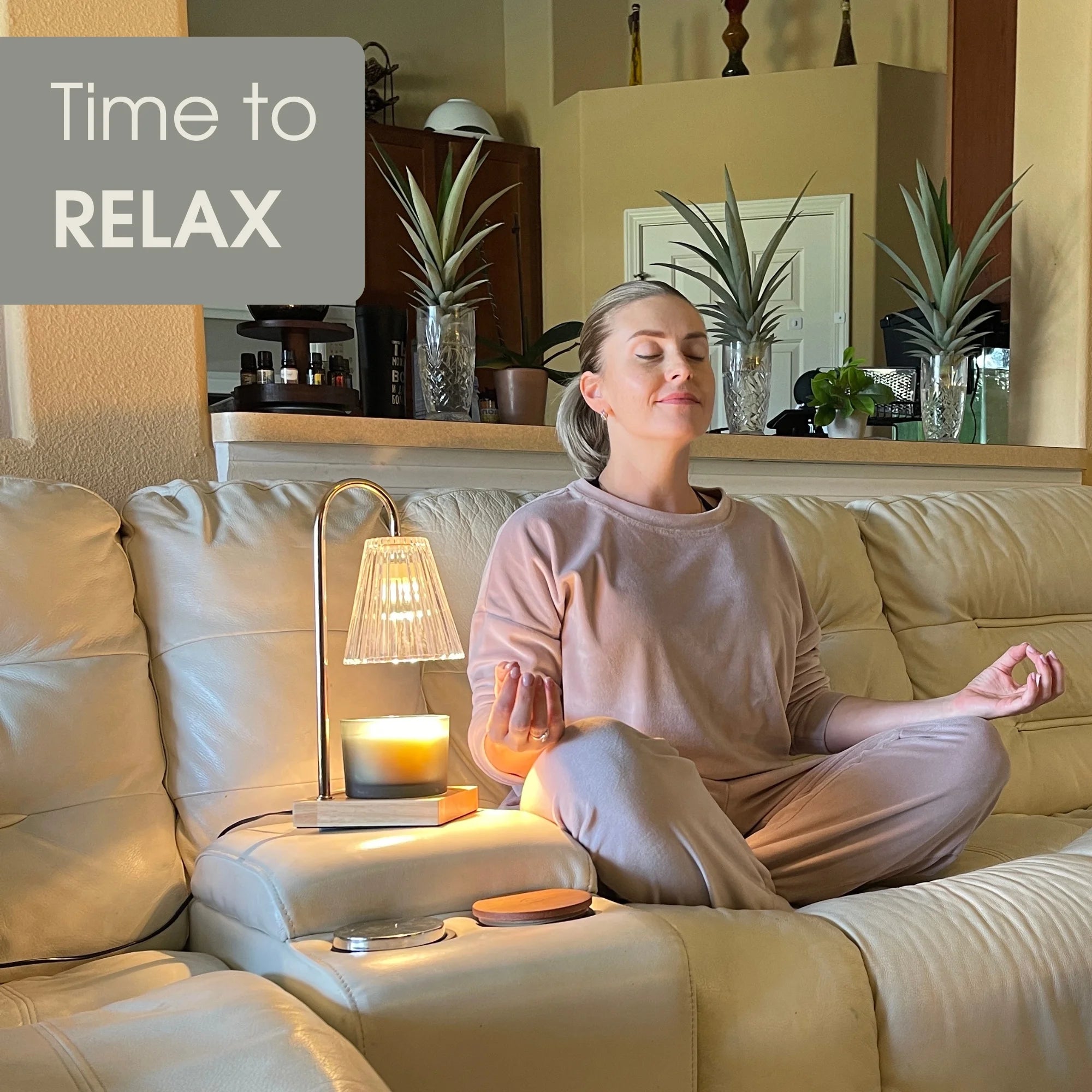 Electric Candle Warmer Lamp – Adjustable Wax Melter with Timer & Dimmer for Jar Candles | Home Decor Wax Warmer Light