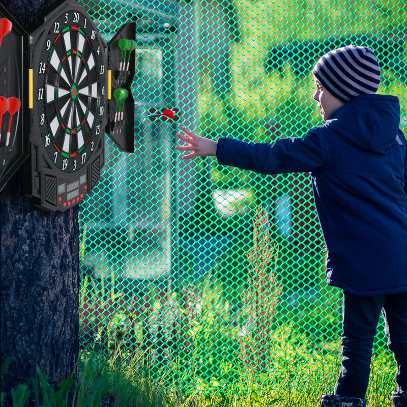 Professional Electronic Dartboard Set with LCD Display – Multiplayer Digital Dart Board with 12 Darts & Built-in Games