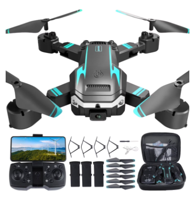 1080P/8K HD Dual Camera Drone for Adults & Kids – Foldable RC Quadcopter with 3 Batteries, Long Flight Time & Easy Controls
