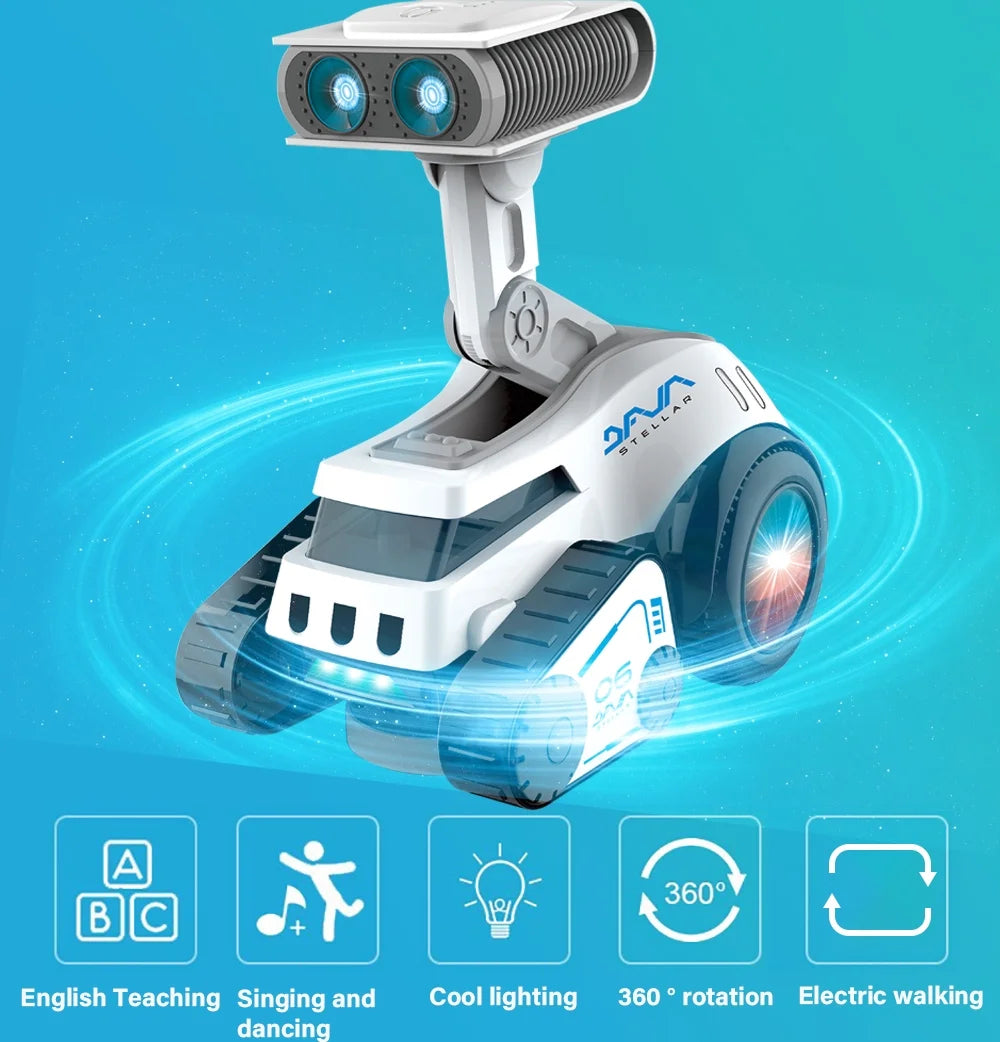 Smart Electronic Dancing Robot Toy for Kids – Music, Light-Up Eyes & Adjustable Volume, Toddler Gift for Boys & Girls