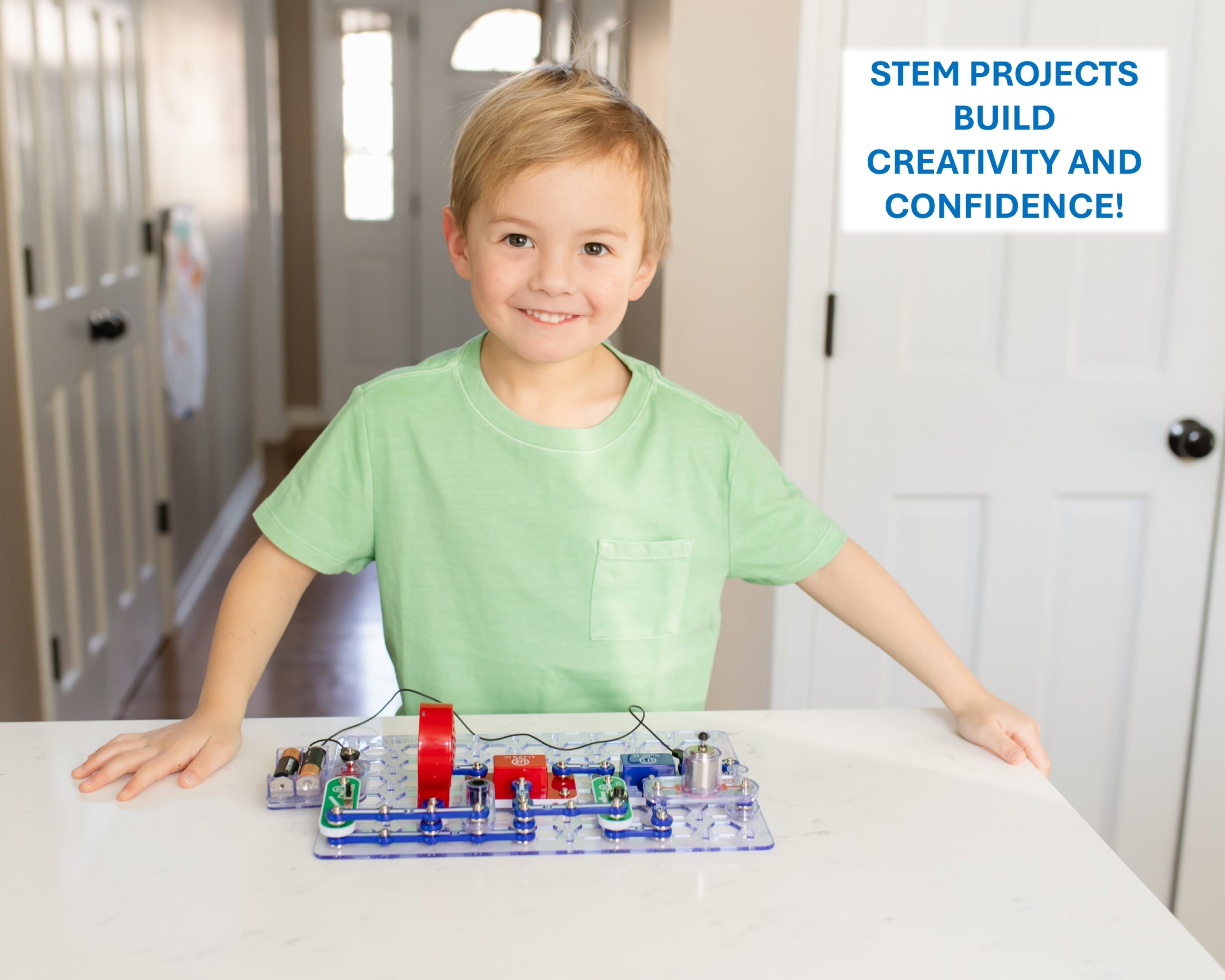Jr. SC100 Electronics Explorer Kit – 100+ STEM Projects for Kids Ages 8+ | Hands-On Elementary Science Learning Set