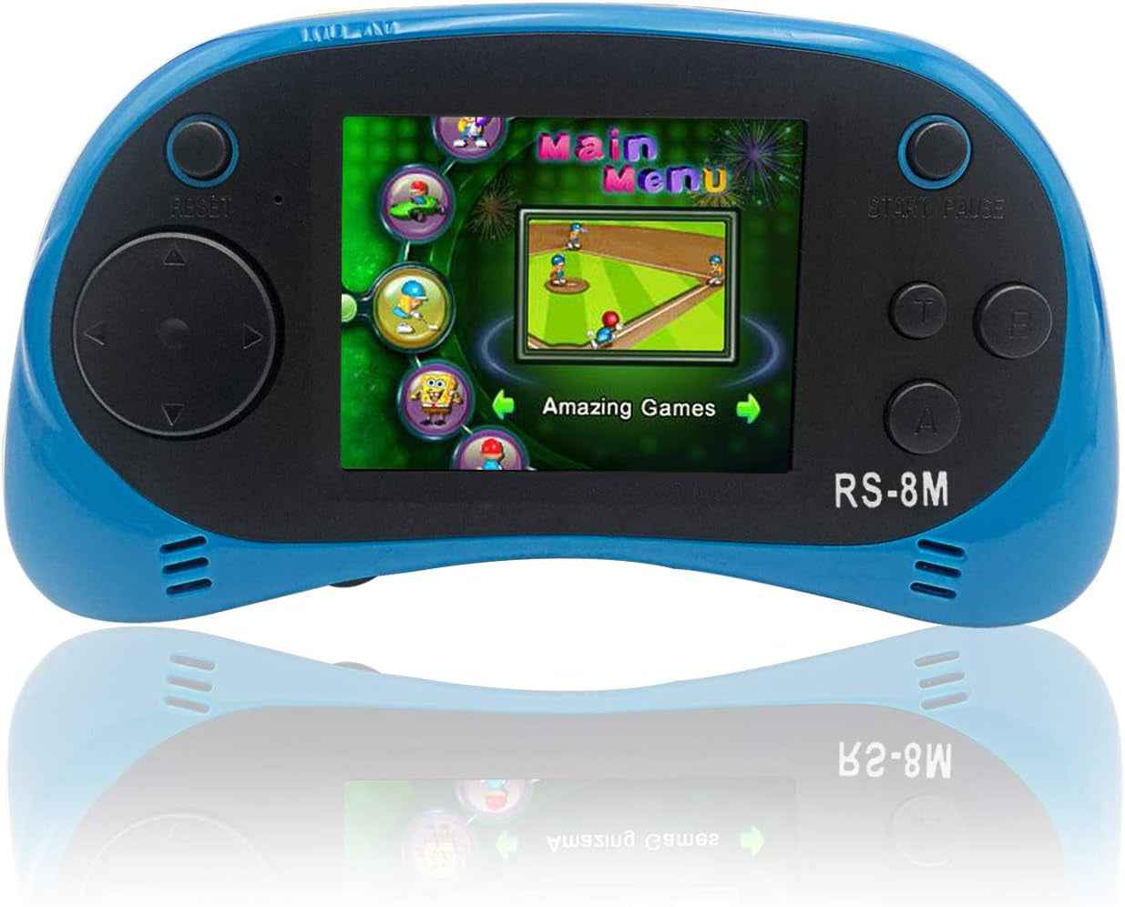 16-Bit Kids Handheld Game Console – 220 Built-In HD Games, 2.5" Portable Player with Headphones (Blue) | Travel Electronic Toy for Ages 3–10