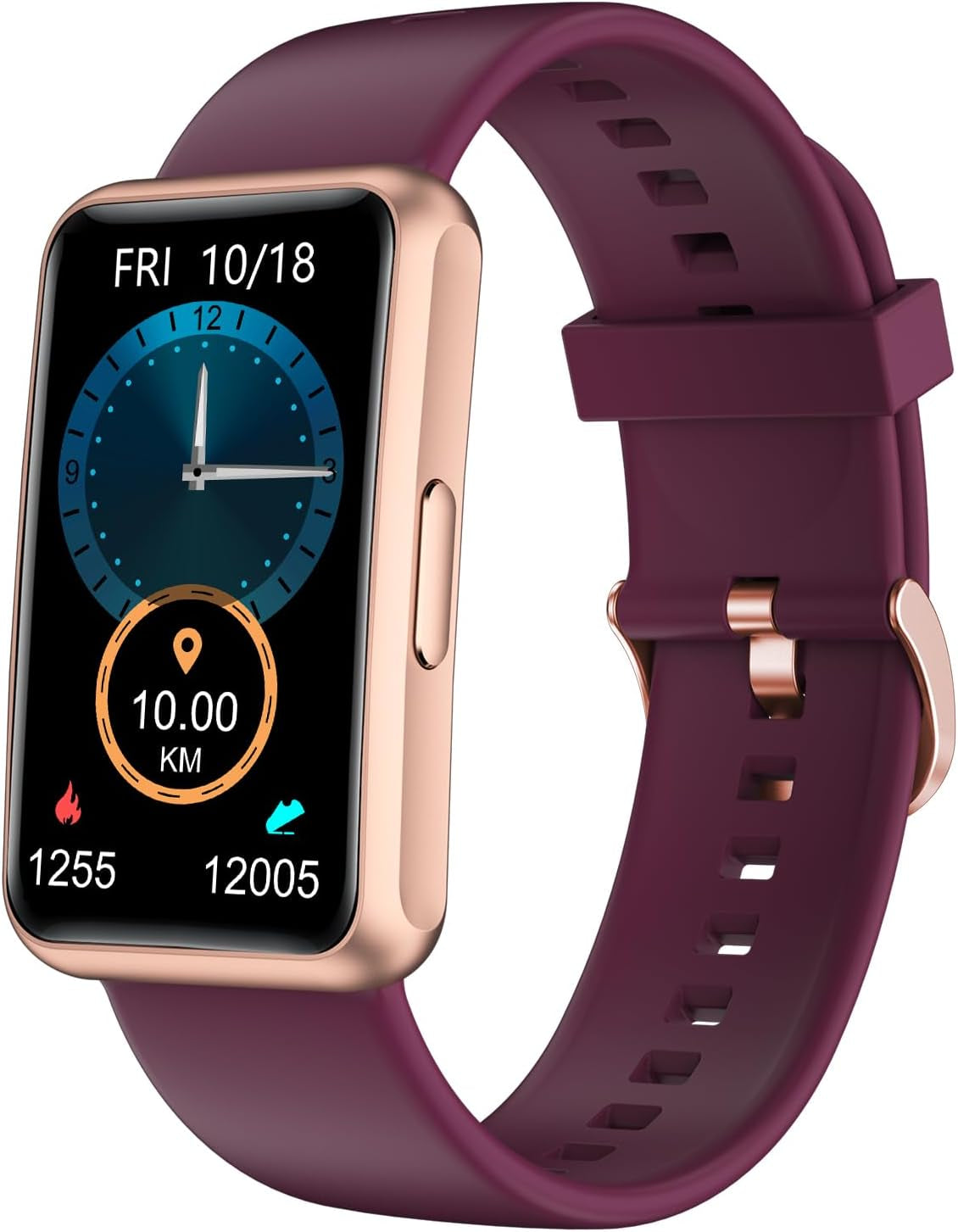 Fitness Tracker (Purple) – No Bluetooth, No App, No Phone Needed!