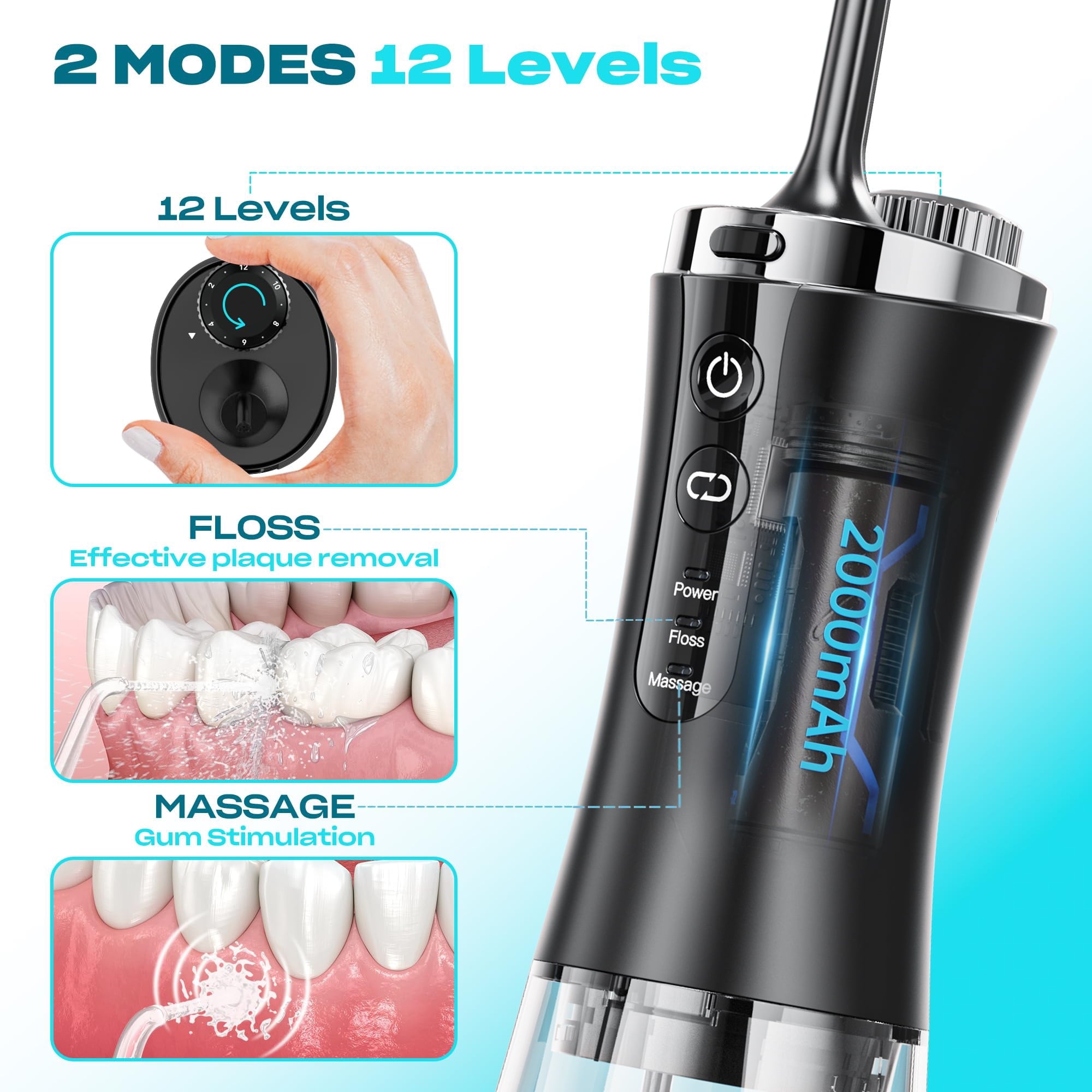 Visual Cordless Water Flosser with 1080P Camera – Next-Level Teeth Cleaning