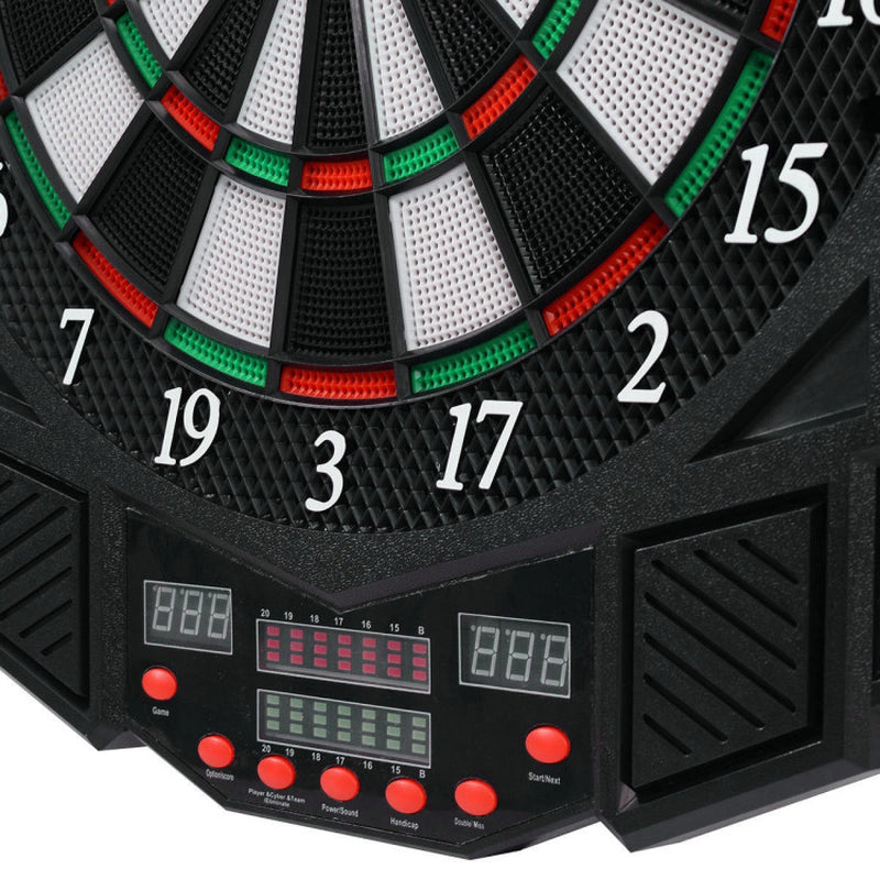 Professional Electronic Dartboard Set with LCD Display – Multiplayer Digital Dart Board with 12 Darts & Built-in Games