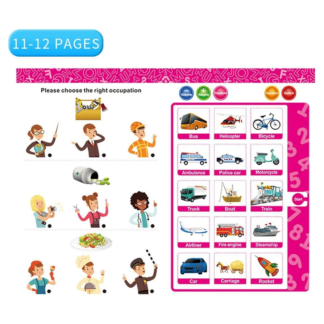 Educational Electronic Learning Book for Kids – Interactive Read & Write Toy for Ages 2–6, Early Learning & Writing Skills