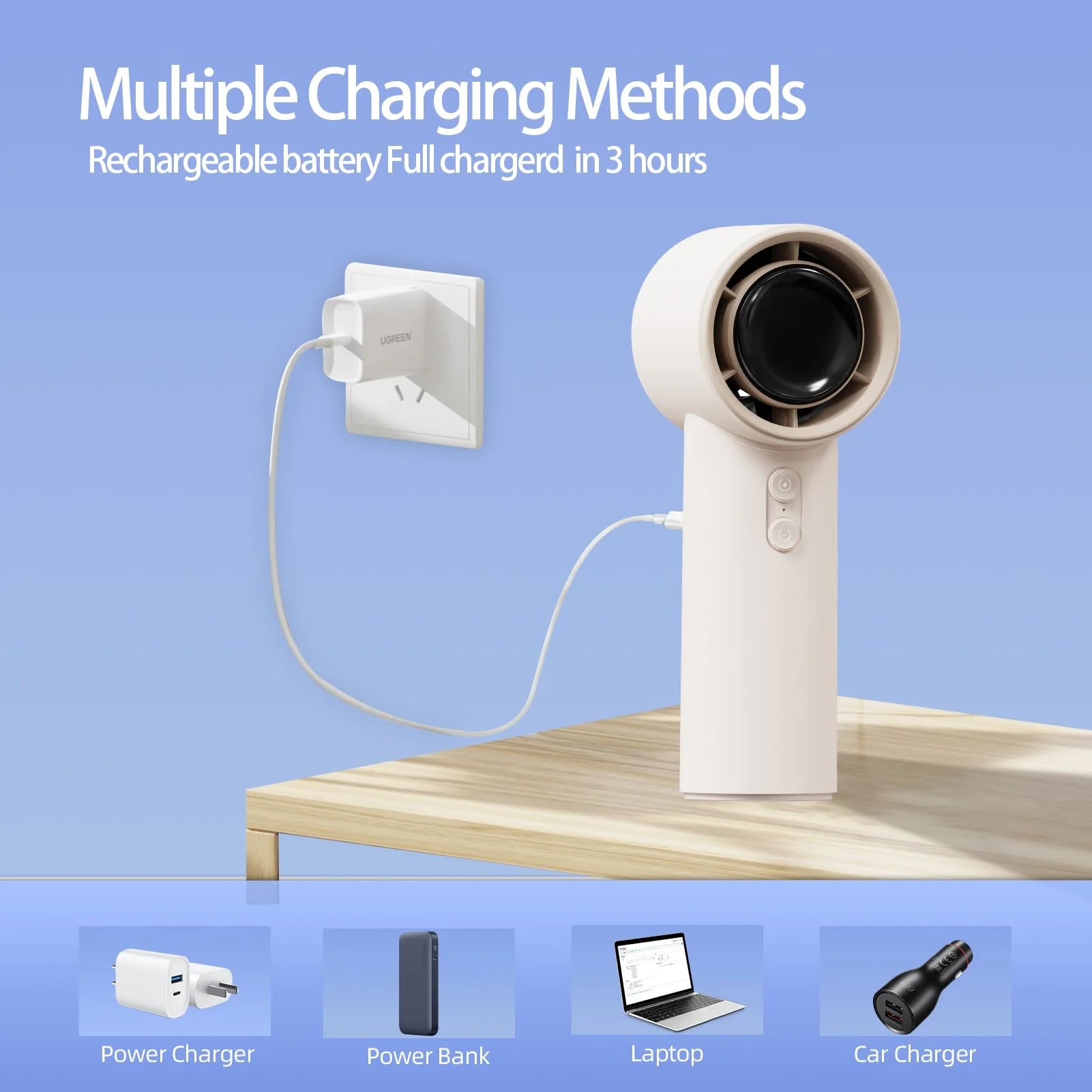 Portable Fan – Powerful Cooling Companion for On-the-Go Comfort