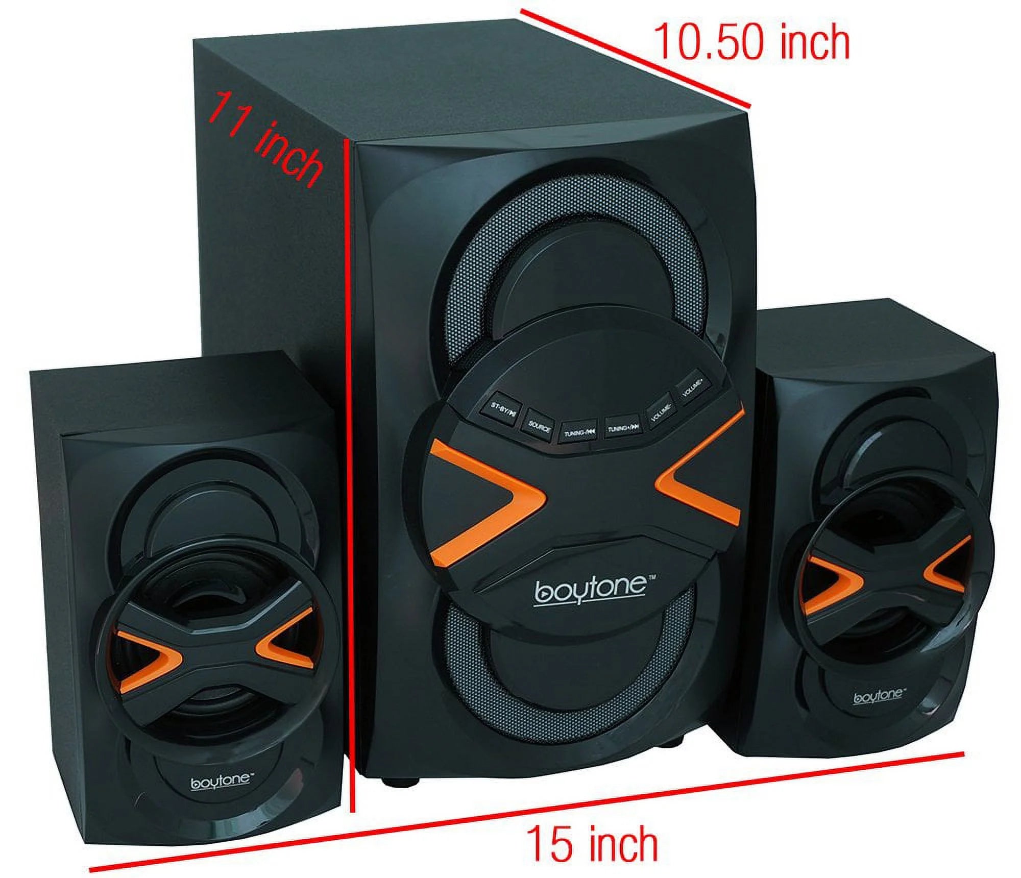 BT-326F 2.1 Bluetooth Speaker System | 60W RMS Powerful Wireless Audio