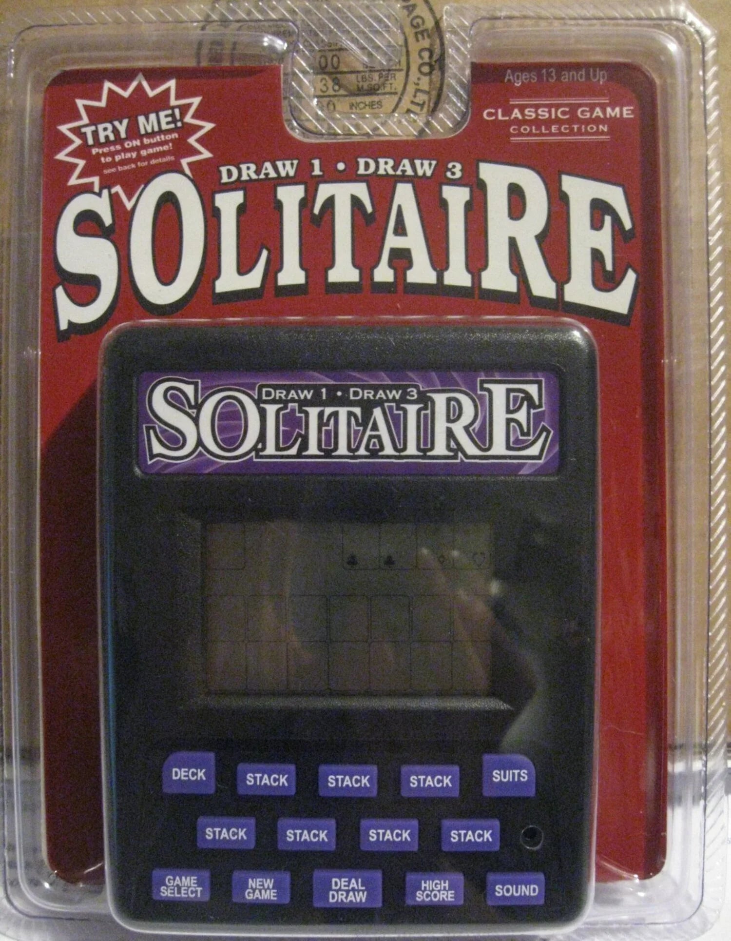 ๐ฎ Solitaire Klondike Electronic Handheld Video Game โ Purple Classic Card Fun Anytime, Anywhere!