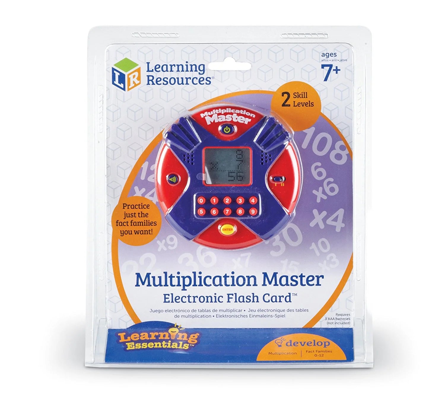 Multiplication Master Electronic Flash Card – Interactive Math Learning Tool for Kids, Fun & Educational Practice