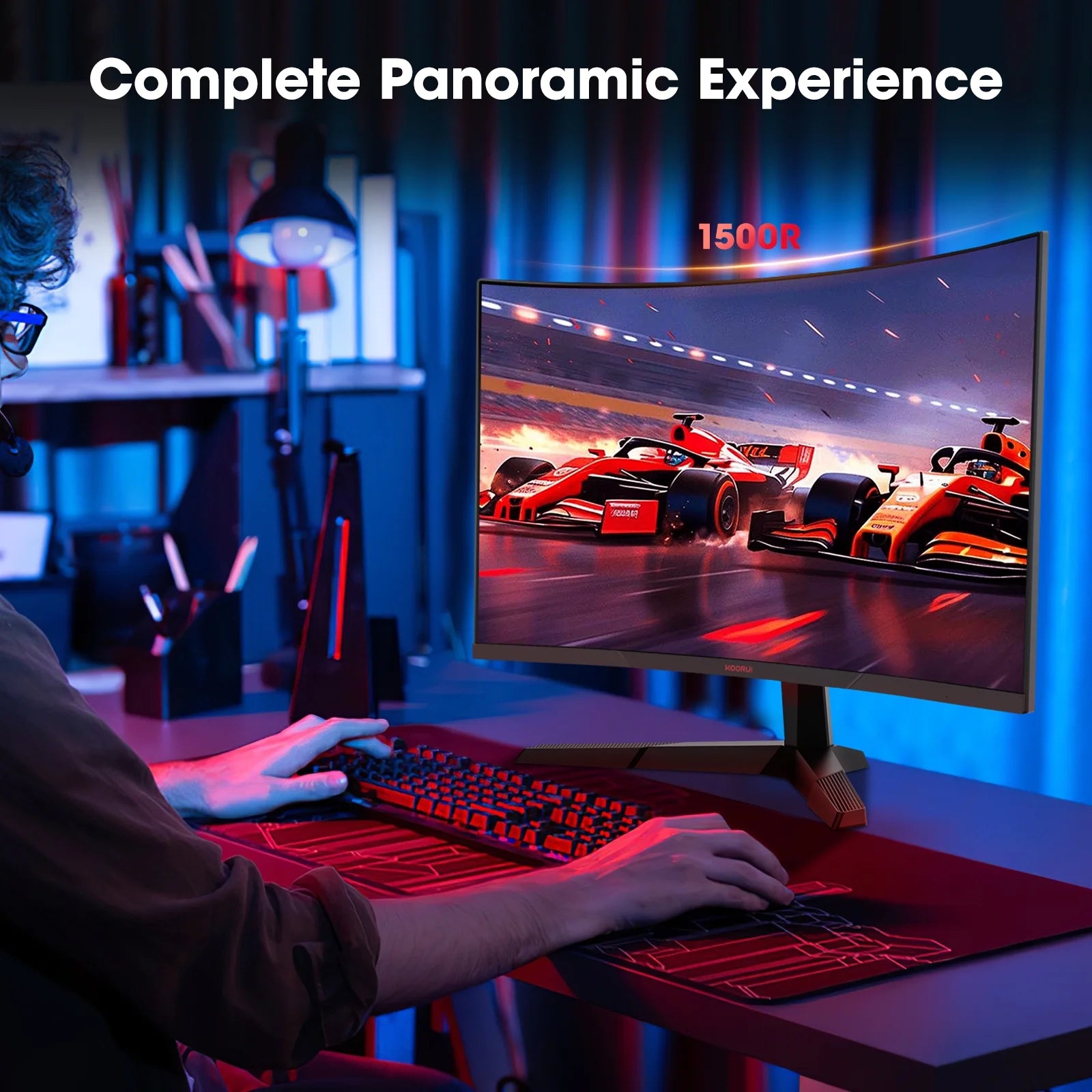 27-Inch 2K Curved Gaming Monitor – 180Hz QHD, 1ms Adaptive-Sync, HDMI & DisplayPort | Model 27E6QCA