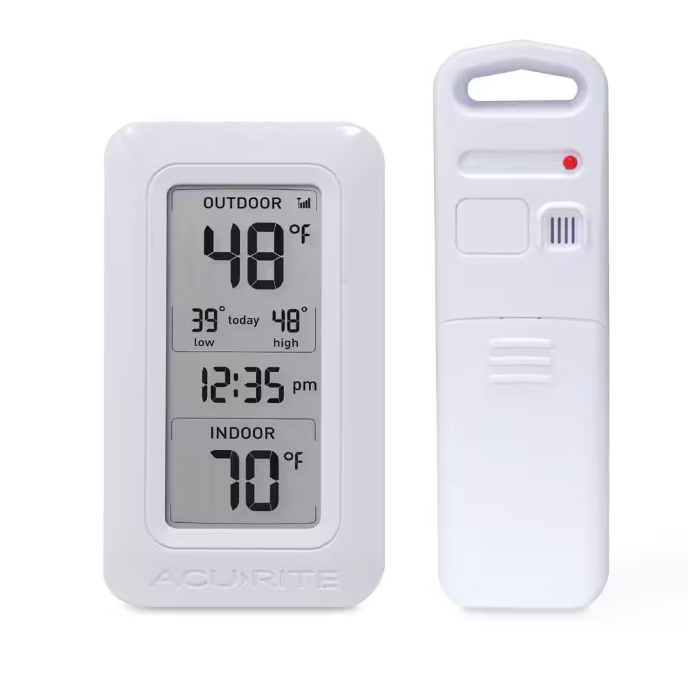 Wireless Digital Weather Thermometer – Accurate Indoor & Outdoor Temperature & Humidity Monitoring