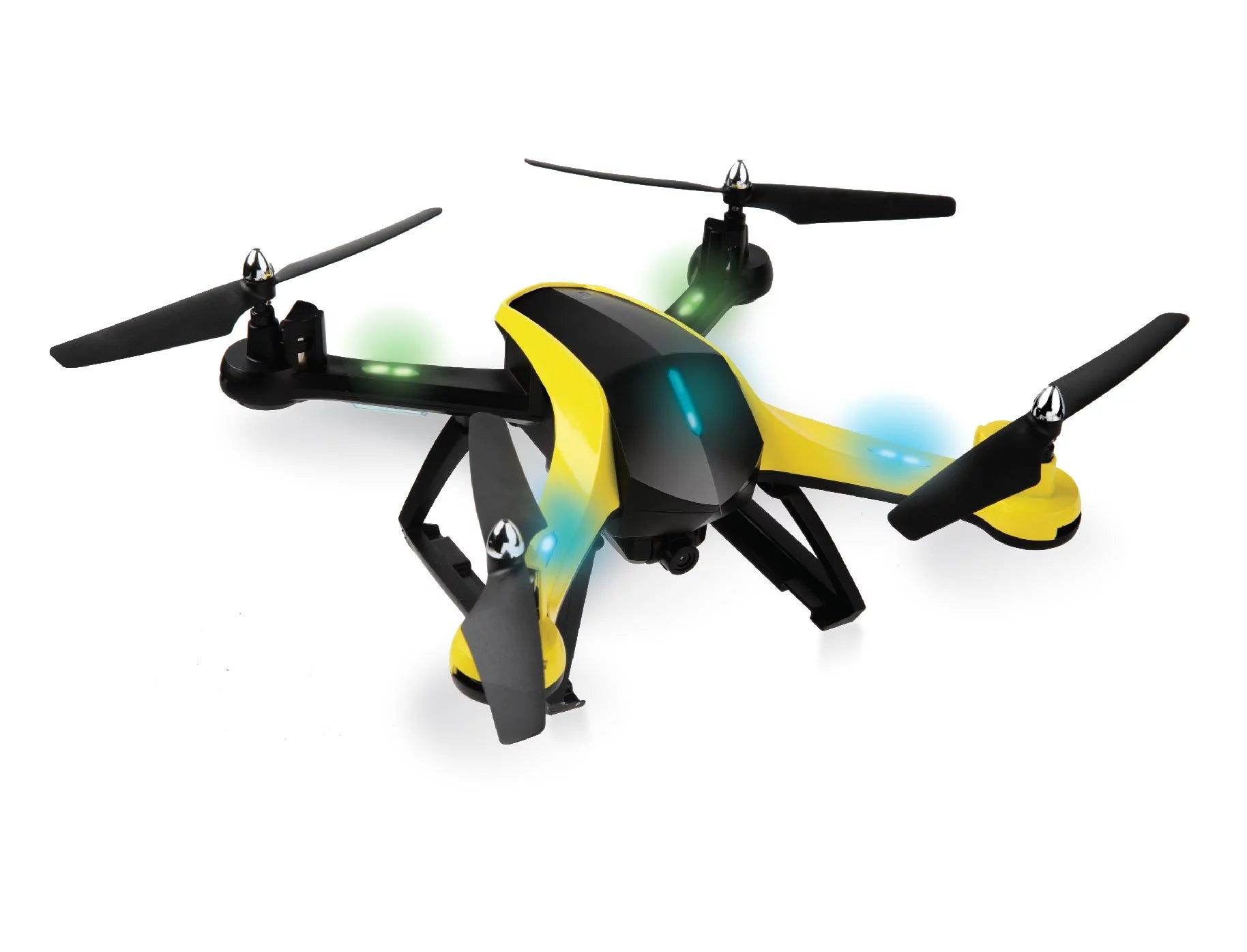 VTI Skytracker GPS Aerial Camera Drone – 1000Ft Range, Live Streaming, Black & Yellow (12" x 5" x 11.5")