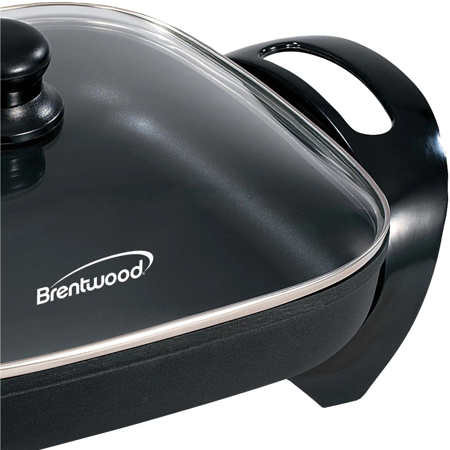 Nonstick Electric Skillet with Glass Lid – 12” 1,300W High-Power Skillet for Easy Cooking