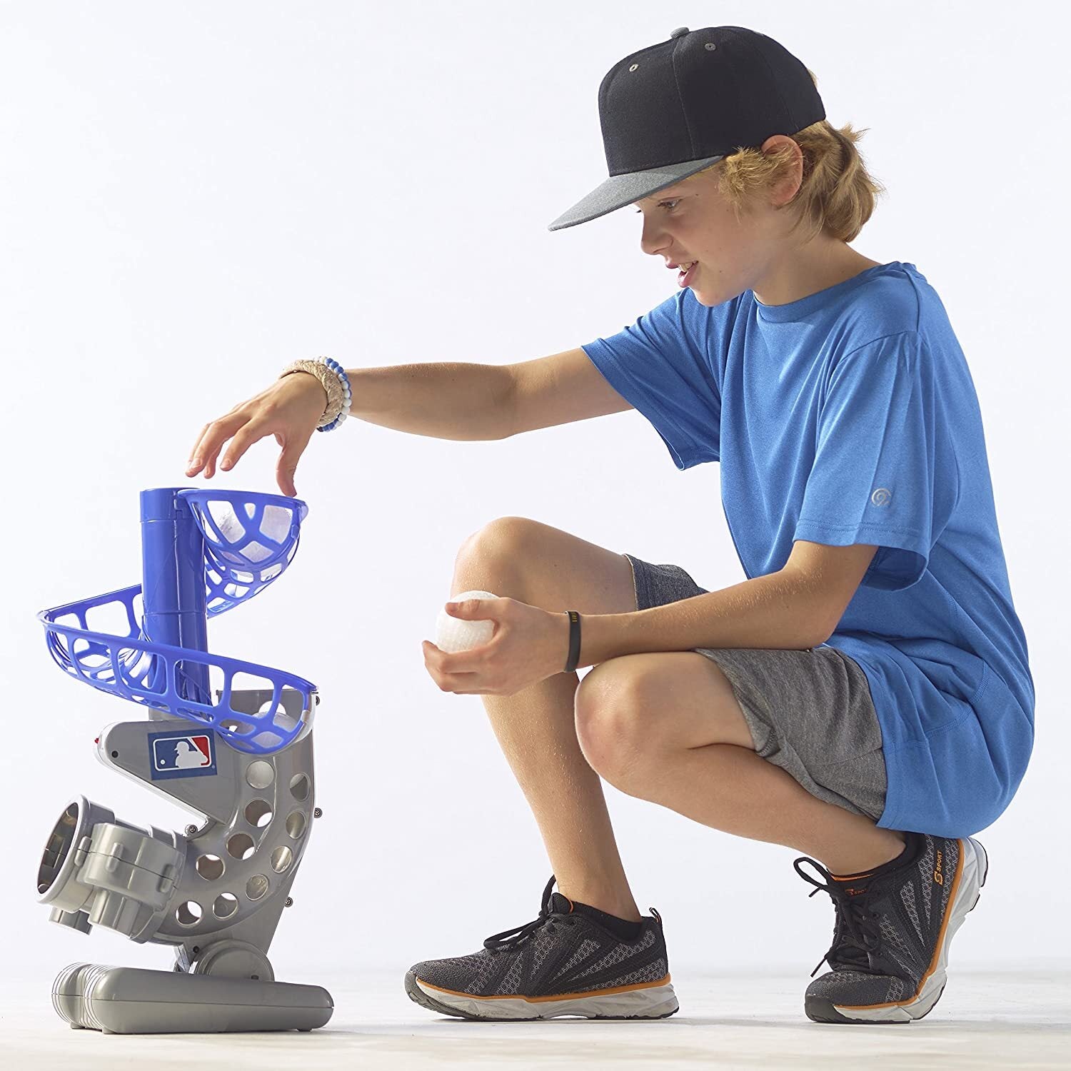 Franklin Sports MLB Electronic Baseball Pitching Machine – Adjustable Height for Kids & Teens