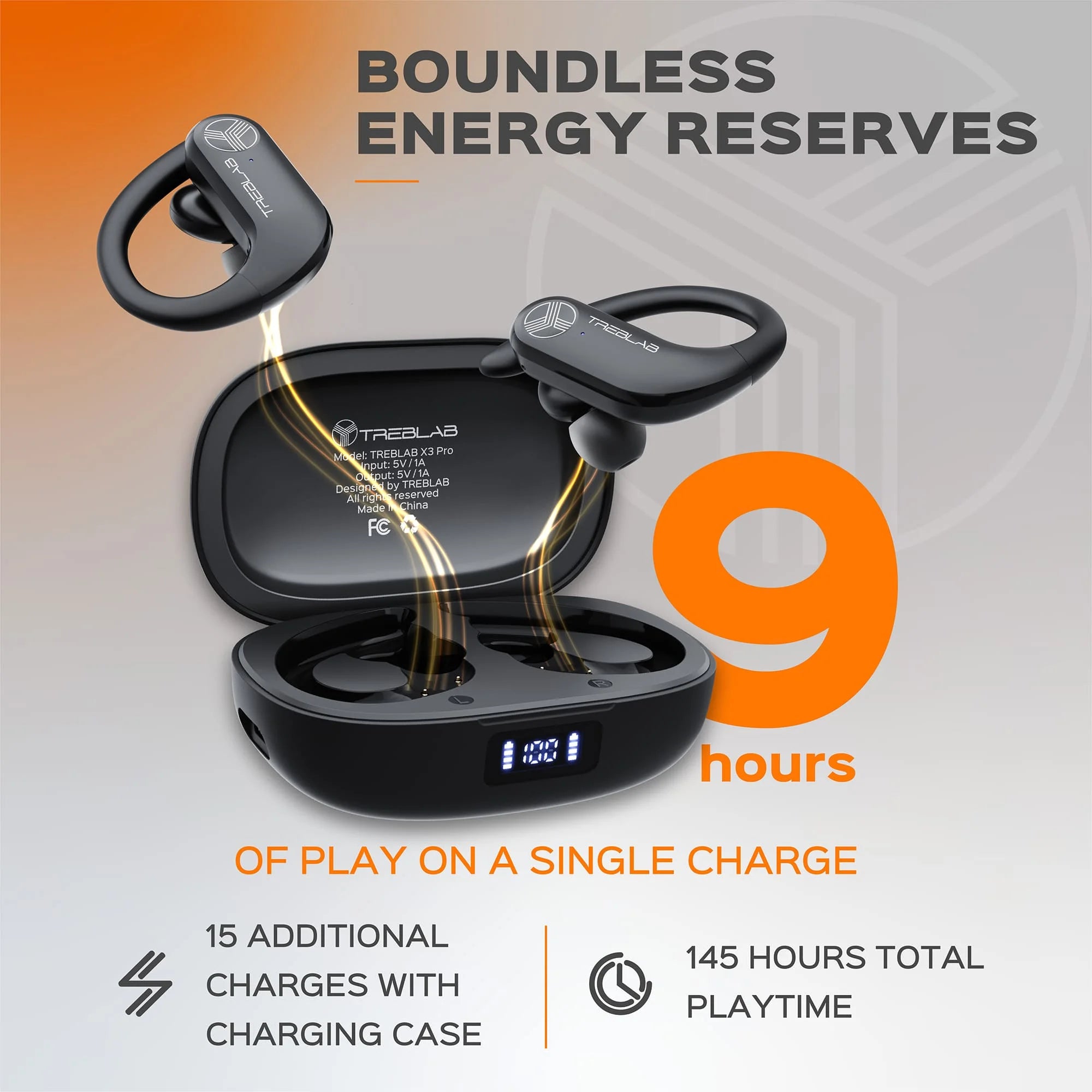 X3-Pro Bluetooth Wireless Earbuds with Portable Charging Case Experience True Wireless Freedom