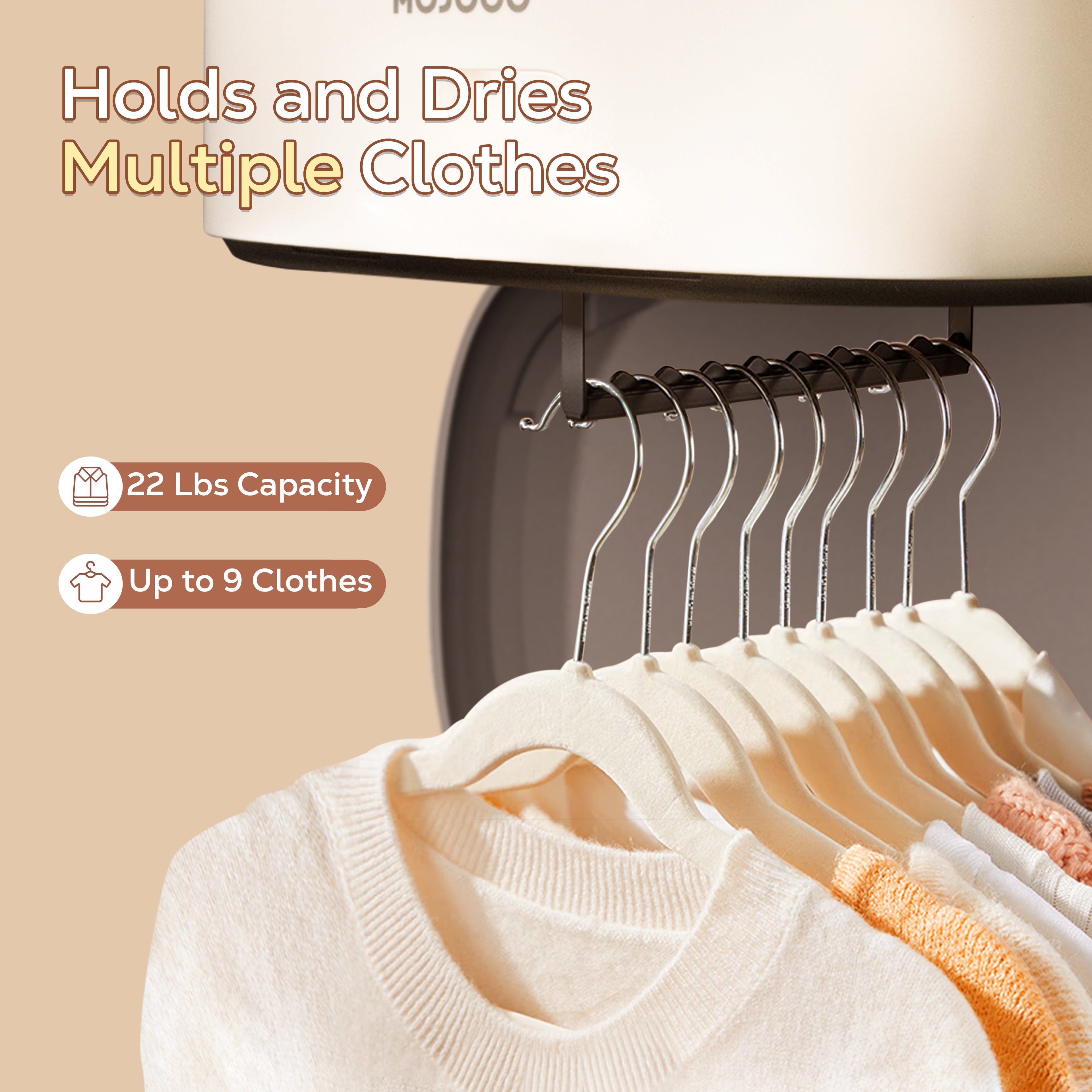 Portable 600W Electric Clothes Dryer – Compact & Foldable Mini Laundry Dryer