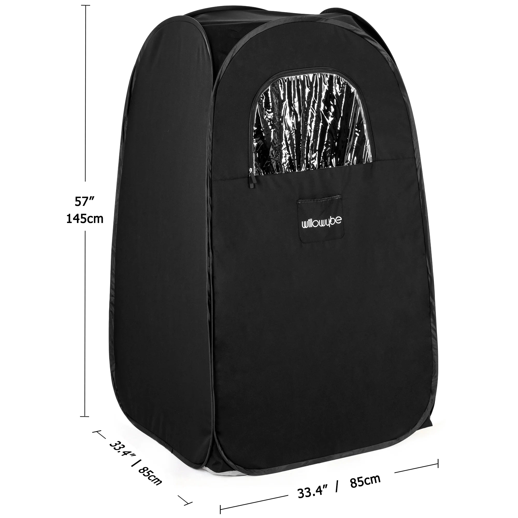 Portable Steam Sauna with Bluetooth Control – Foldable Body Tent & Chair Personal Home Spa (Black)