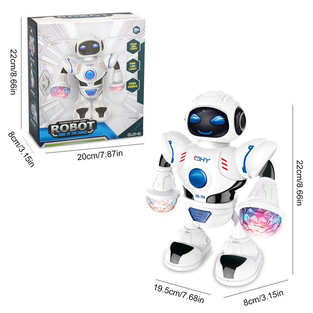 360° Spinning Robot Toy for Kids – Music, Dancing, Colorful Lights, Smart Interactive Electronic Toy for Toddlers & Babies