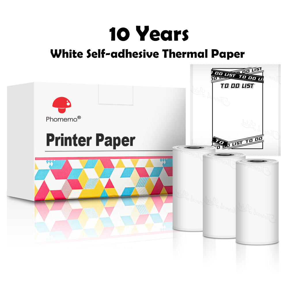 Phomemo T02 Mini Thermal Printer – Portable Pocket Bluetooth Printer for Photos, Labels & Stickers