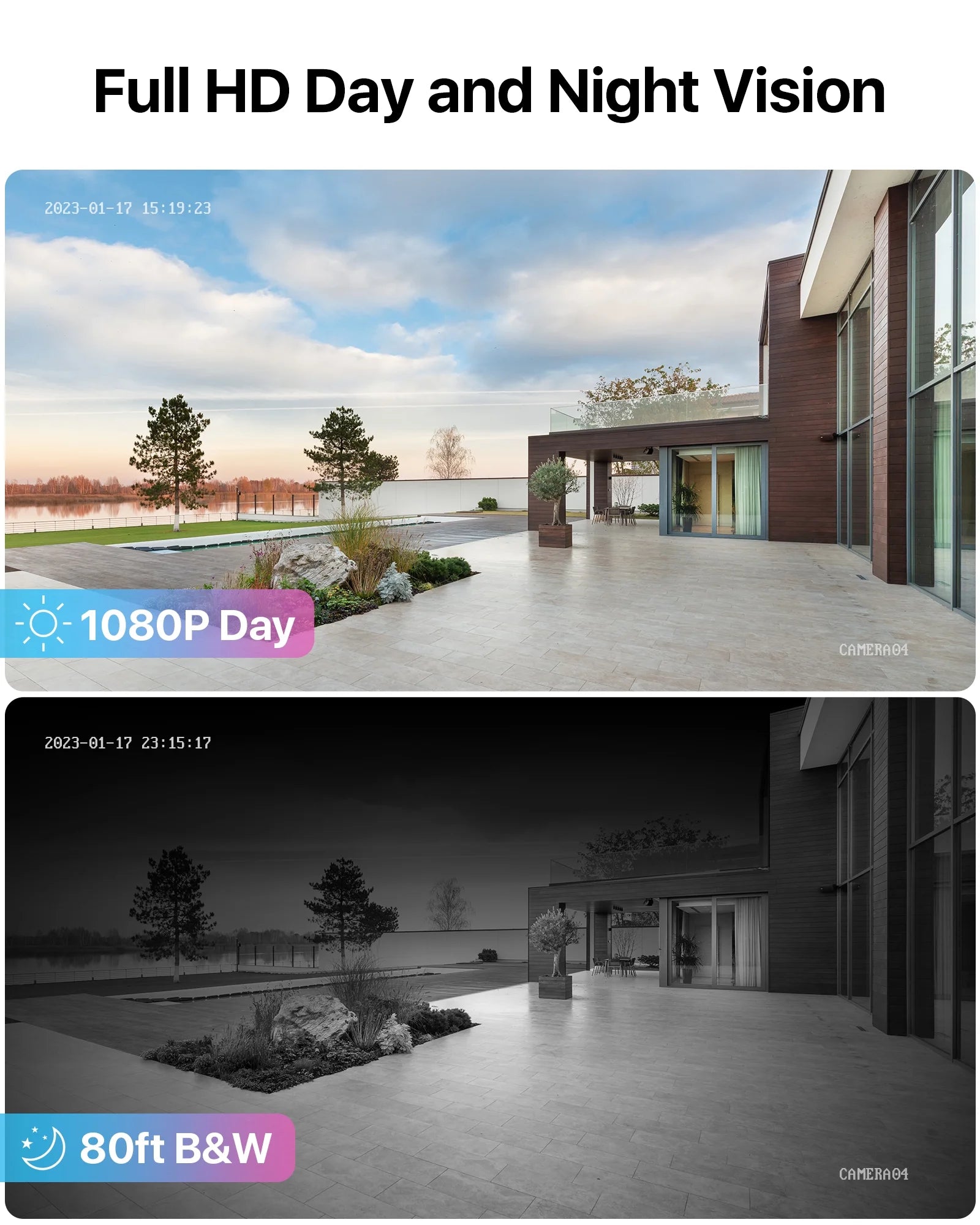 8CH H.265+ 5MP Lite CCTV Security Camera System with 1TB HDD, 1920TVL Weatherproof Cameras, Night Vision, Motion Alerts & Remote Access