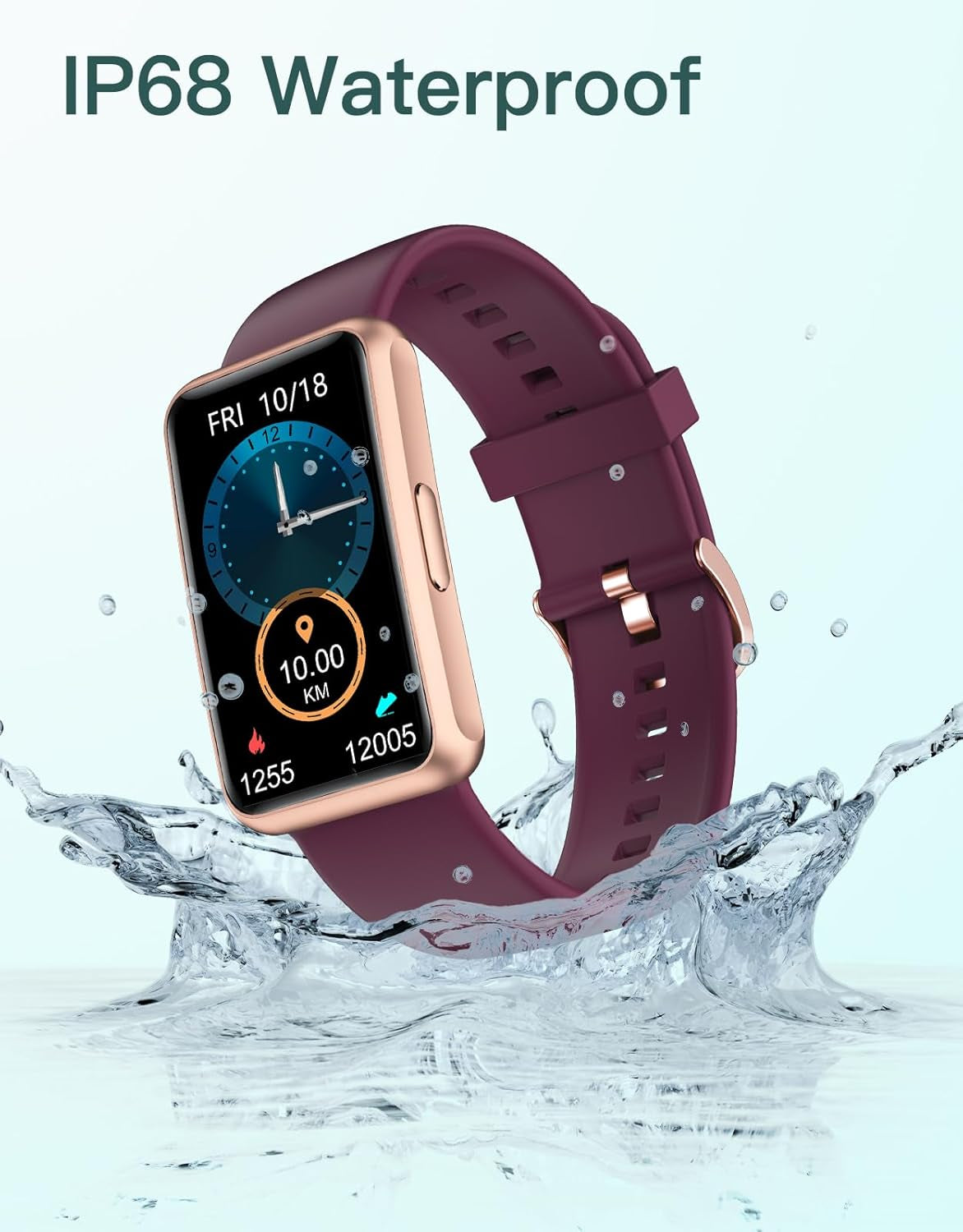 Fitness Tracker (Purple) – No Bluetooth, No App, No Phone Needed!