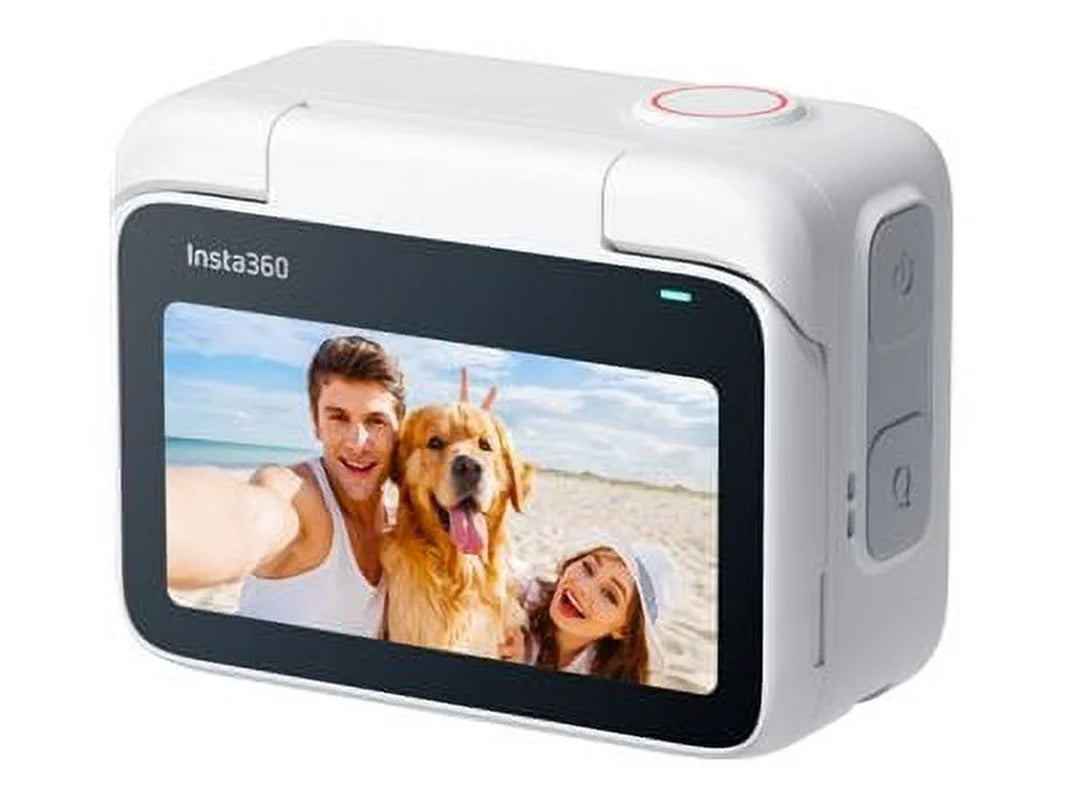Go 3 Action Camera – 2.7K/30FPS Ultra-Compact Sports Cam with 64GB Flash Storage, Bluetooth & Wi-Fi, Waterproof up to 16FT – White