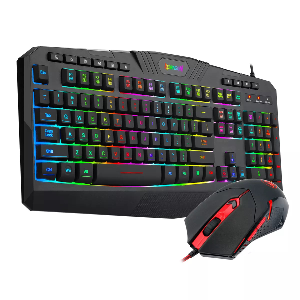 🎮 Redragon S101-3 Wired Gaming Keyboard & Mouse Combo – RGB Backlit Gaming Essentials Bundle