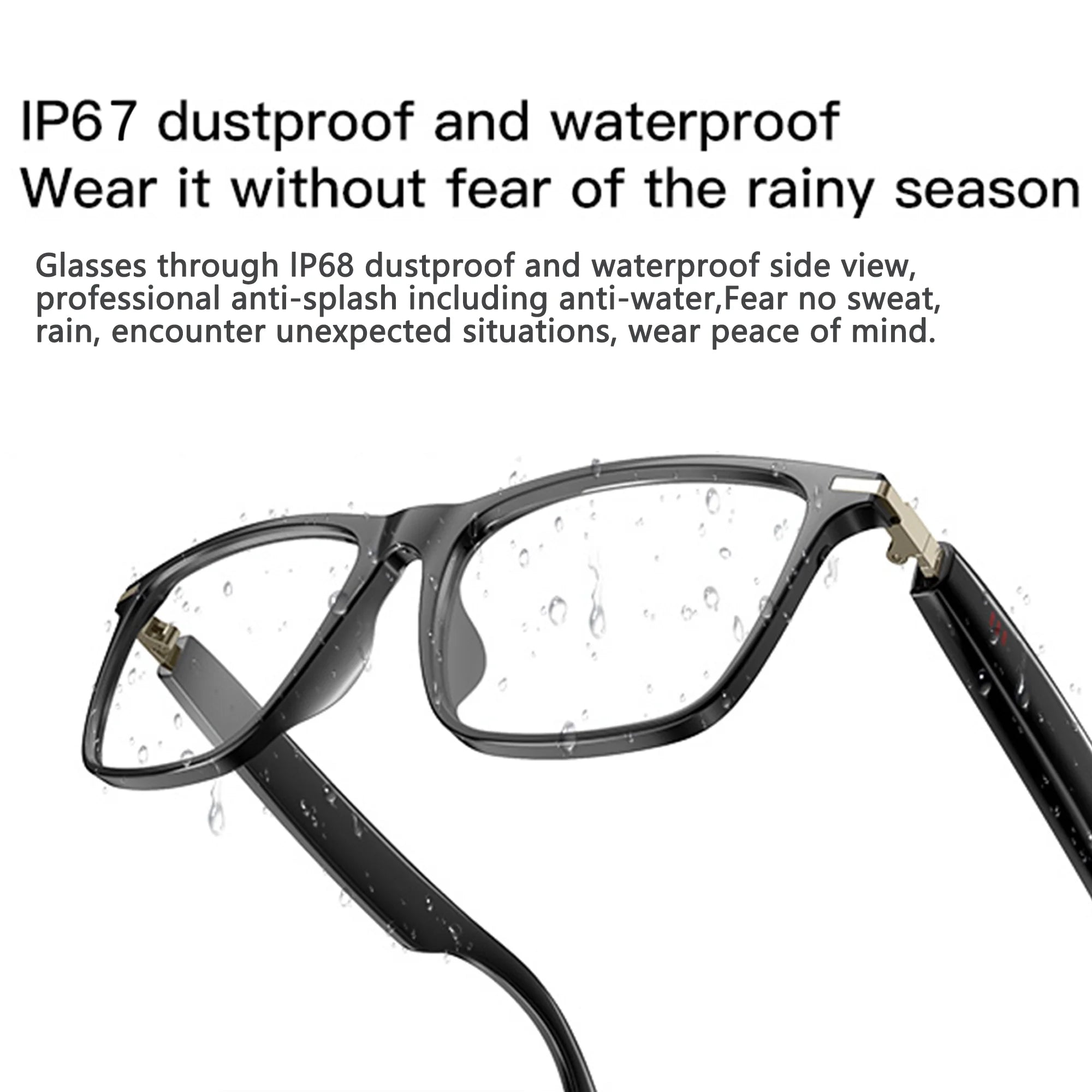 AI Smart Glasses | DeepSeek R1 & Gemini 2.5 Chat Integration | 164 Languages Translation | Bluetooth Music & Calling | Color-Changing Lenses | IP67 Waterproof
