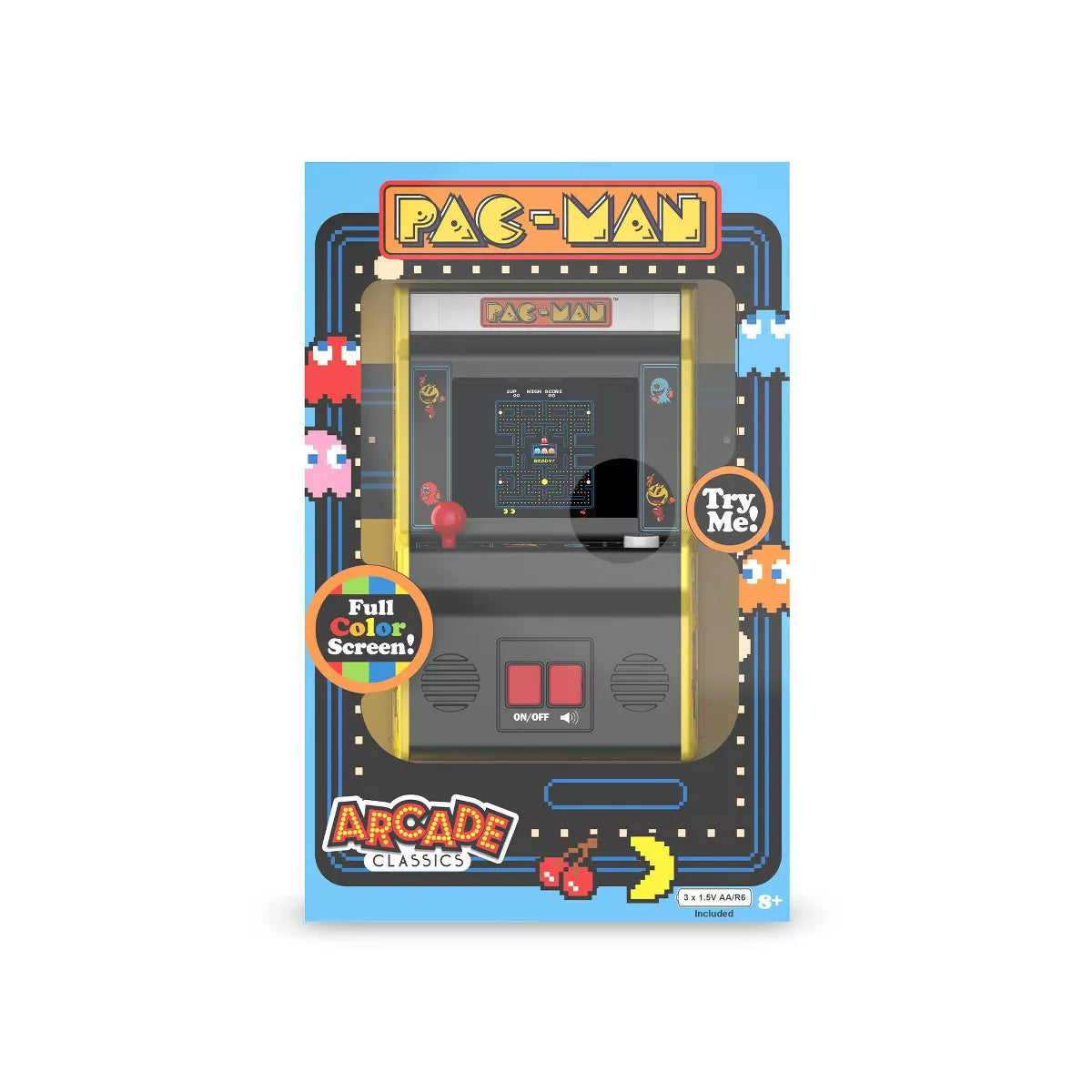 Pac-Man Arcade Classics Handheld Electronic Game – Retro Gaming for Kids & Adults