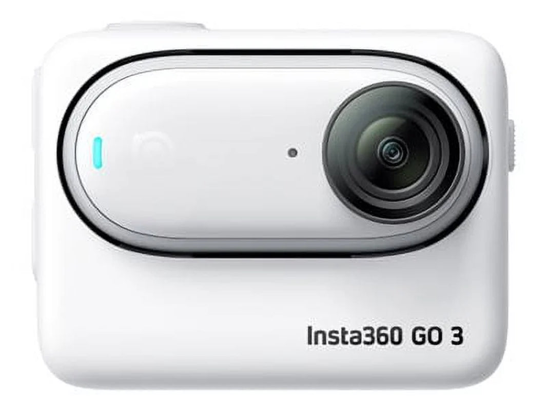 Go 3 Action Camera – 2.7K/30FPS Ultra-Compact Sports Cam with 64GB Flash Storage, Bluetooth & Wi-Fi, Waterproof up to 16FT – White