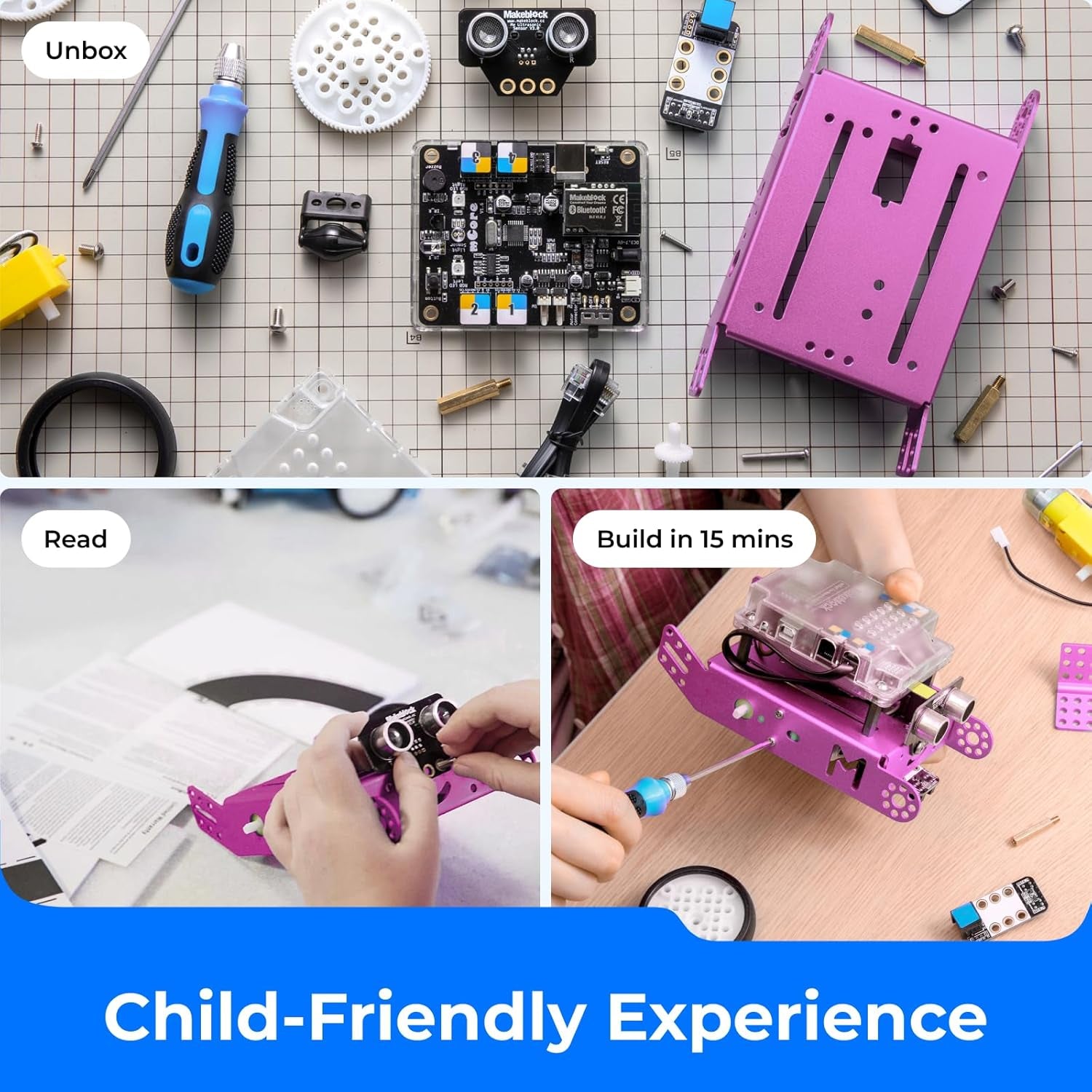 mBot Robot Kit – STEM Learning & Coding Fun for Kids Ages 8-12 (Pink) Get your kids started on a fun and educational robotics journey!