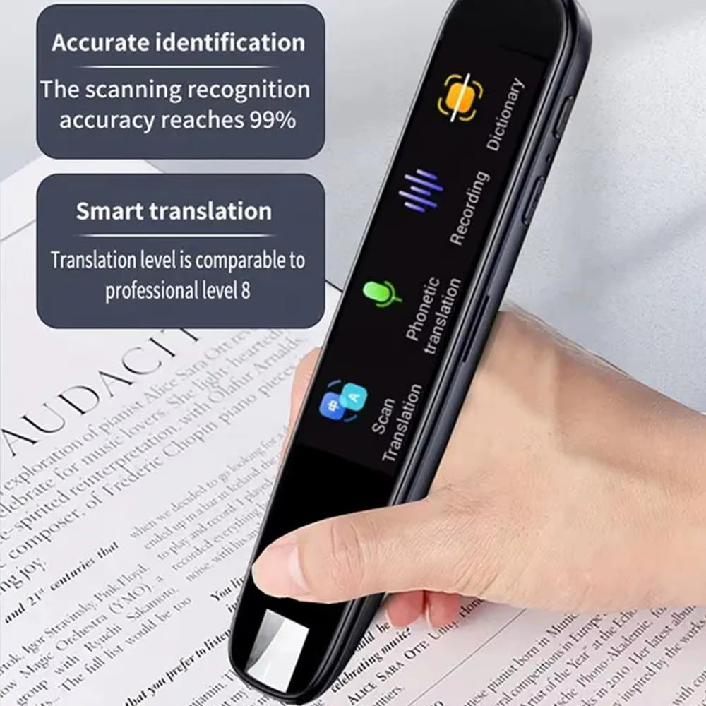 Portable Mini Reading Pen Translator – Smart Voice Scanner with 112 Languages, WiFi, Dictionary & Business Translation
