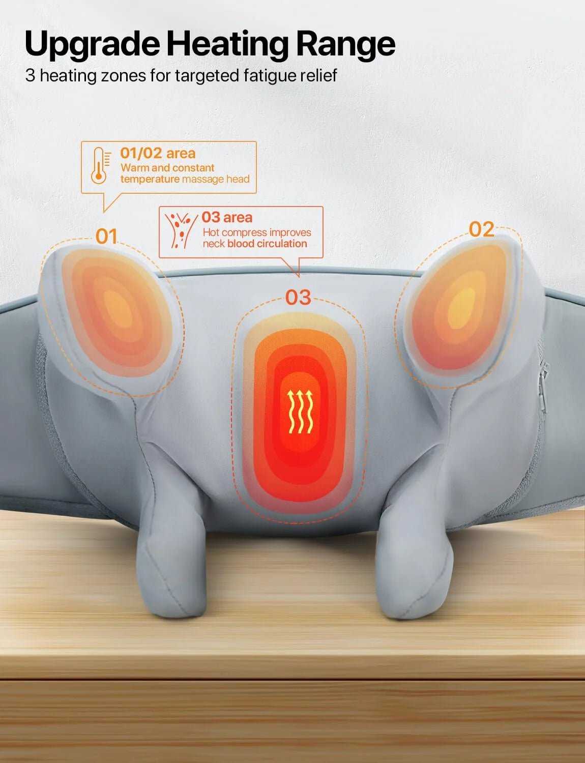 Cordless 4D Shiatsu Neck and Shoulder Massager with Heat – Deep Tissue Kneading Massage for Neck, Back, Legs – Rechargeable, Portable Gift for Men, Women, Mom & Dad