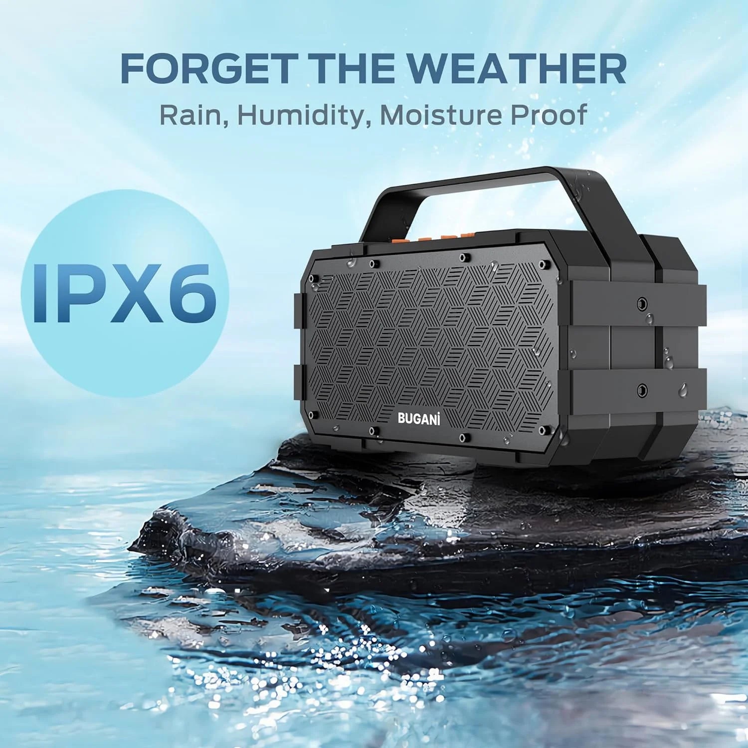 Live Wireless Portable Bluetooth Speaker | Bluetooth 5.2 | 40W Super Power | 24-Hour Playtime | IPX6 Waterproof | Ideal for Outdoor Travel, Camping & Parties