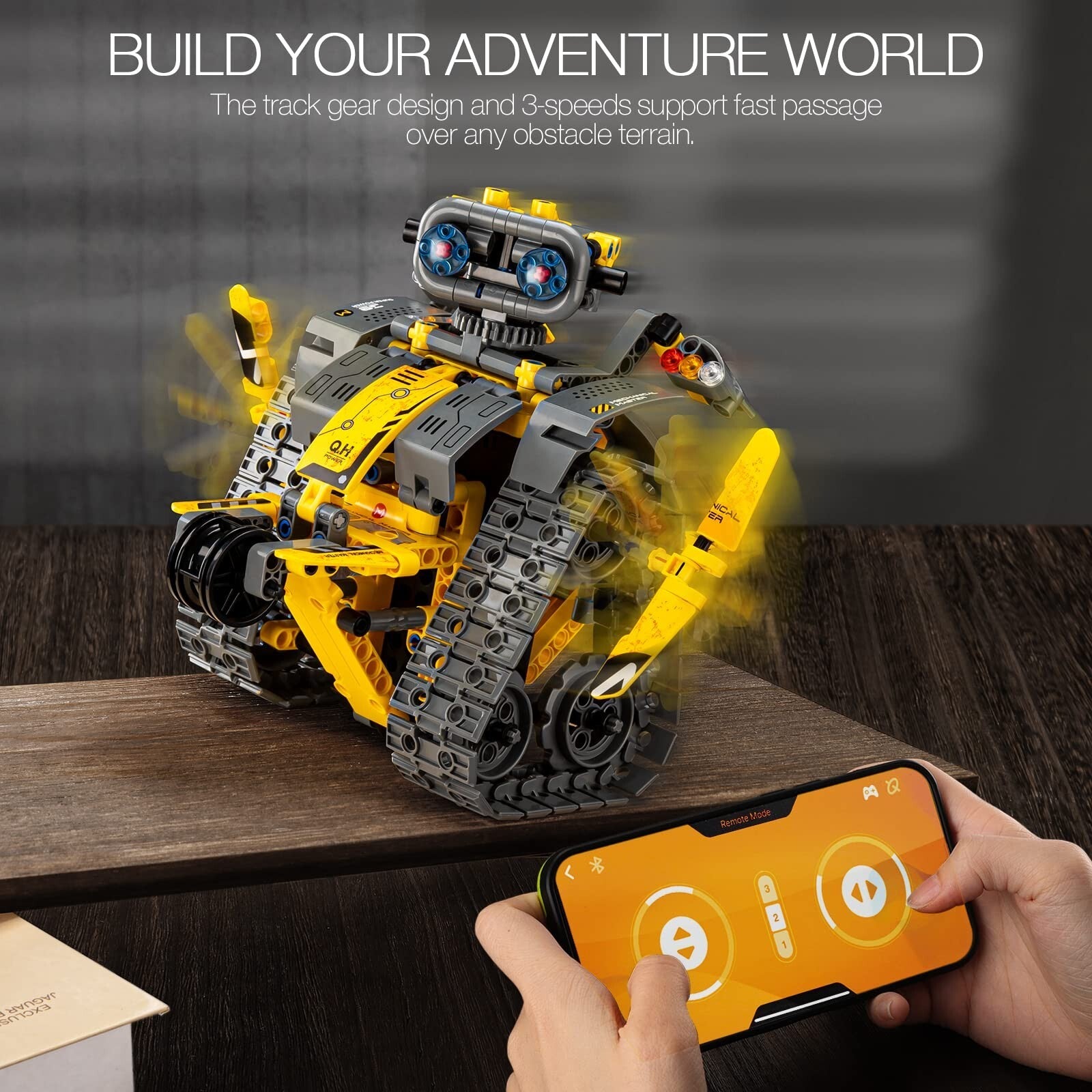 Sillbird STEM Building Toys – 3-in-1 Remote & APP Controlled Wall Robot Kit