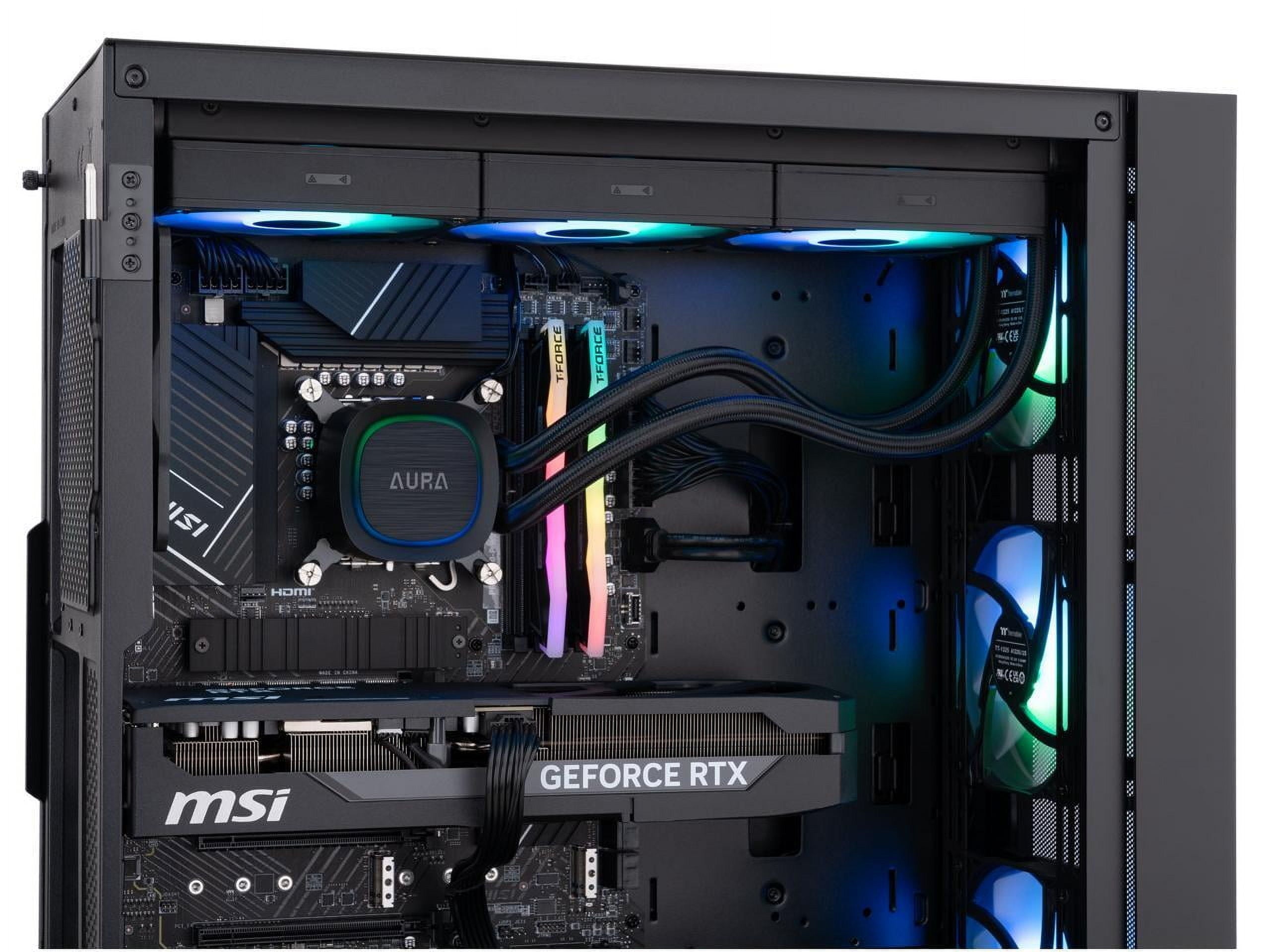 ABS Eurus Aqua Gaming PC – Intel Core i9-14900KF, GeForce RTX 5070 Ti, 32GB DDR5 6400, 2TB NVMe SSD, Windows 11, AI-Powered DLSS 4 Desktop – EA14900KF5070TI2