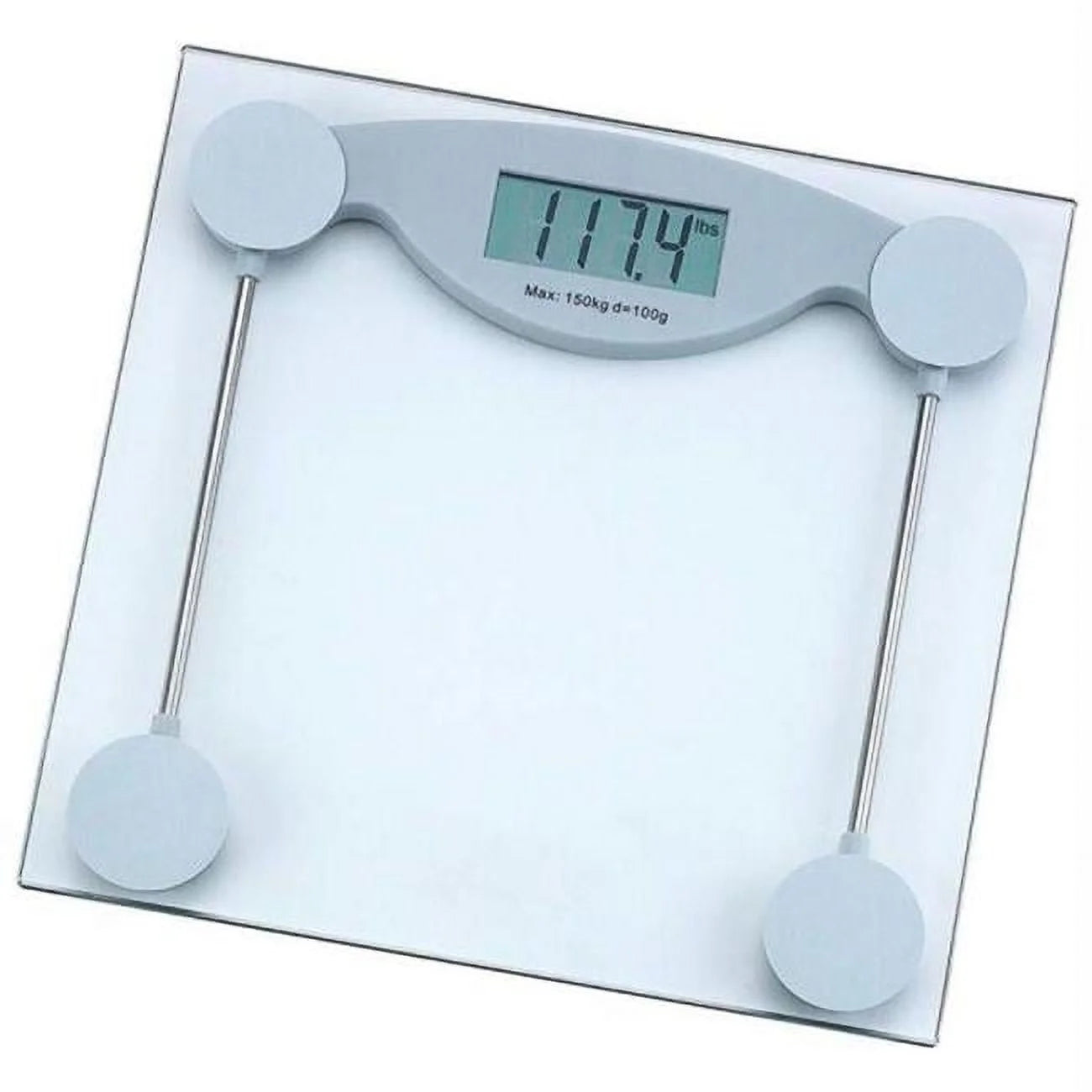 Glass Electronic Bathroom Scale – Digital Body Weight Scale with LCD Display, Precision Sensors & Sleek Tempered Glass Design