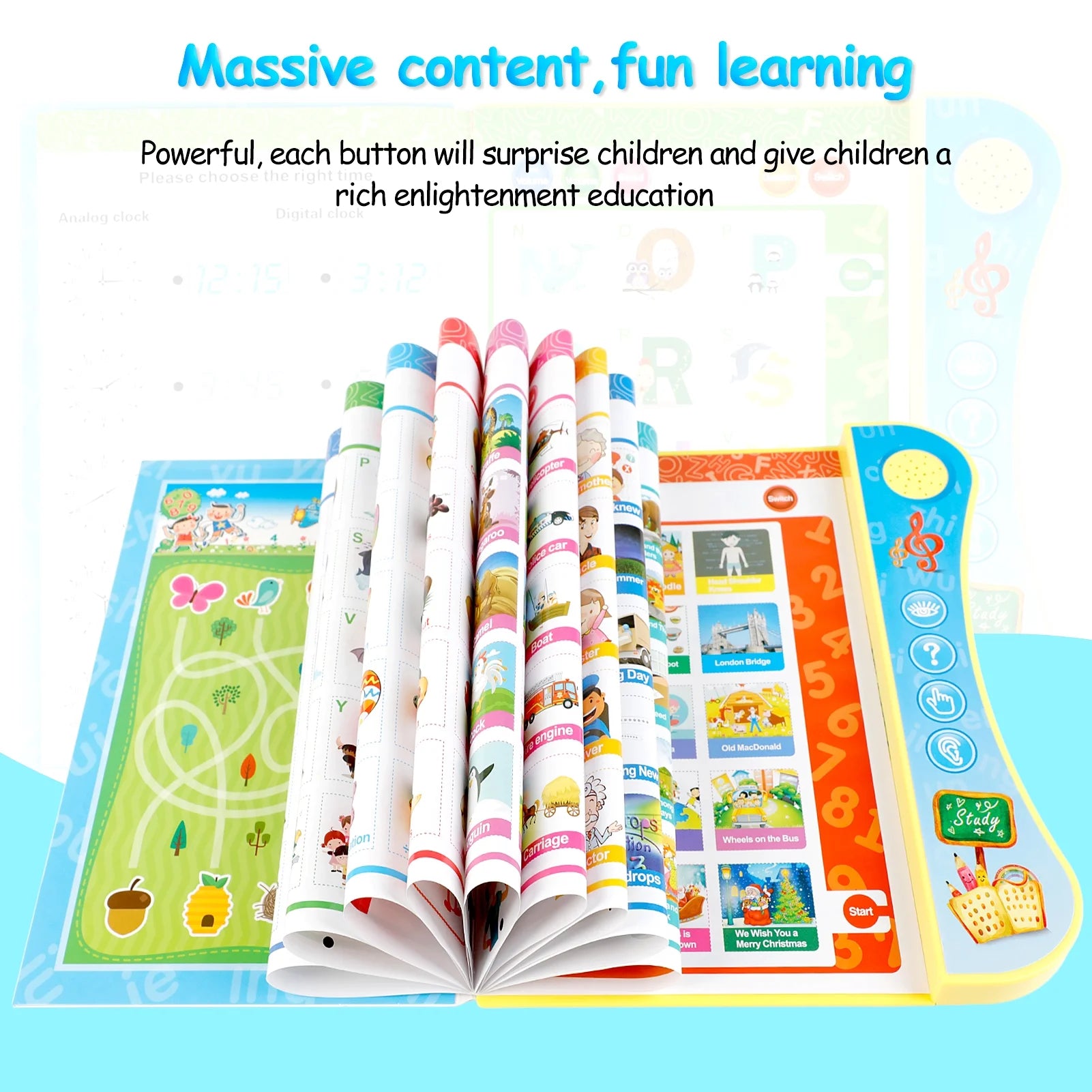 Educational Electronic Learning Book for Kids – Interactive Read & Write Toy for Ages 2–6, Early Learning & Writing Skills