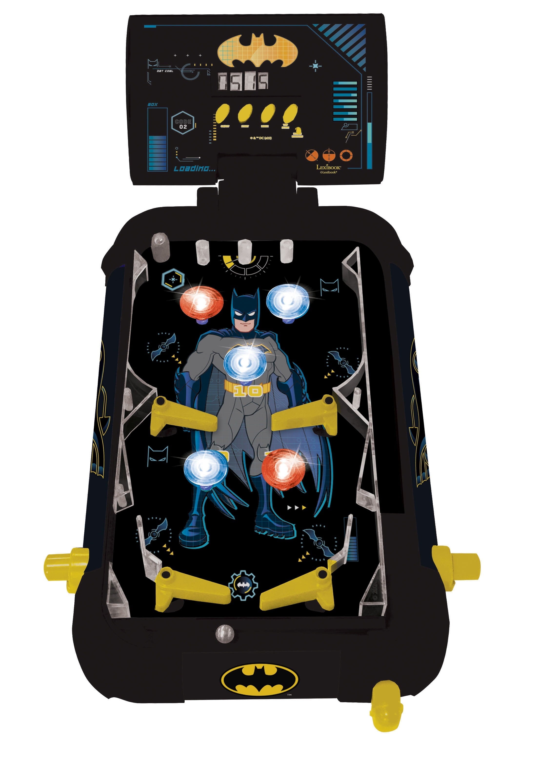 Batman Electronic Pinball Machine – JG610BAT with Lights, Sound Effects & Digital Score Display