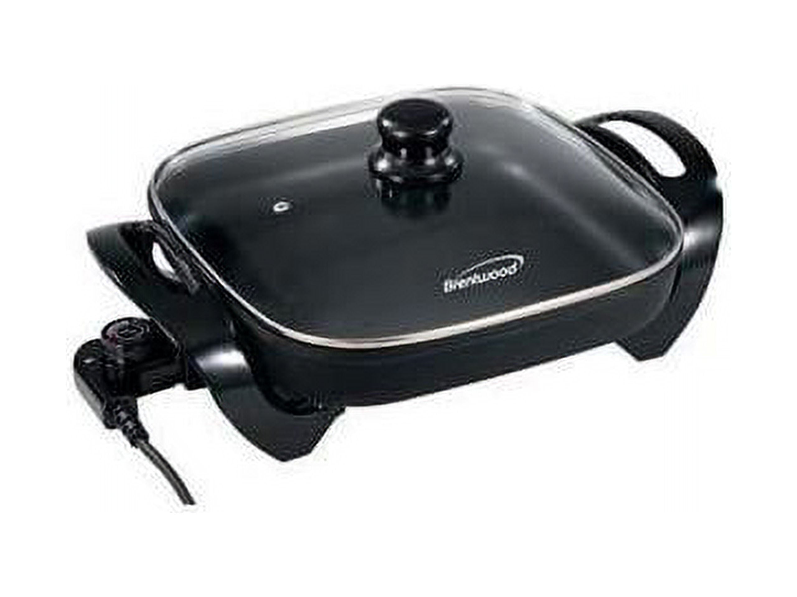 Nonstick Electric Skillet with Glass Lid – 12” 1,300W High-Power Skillet for Easy Cooking