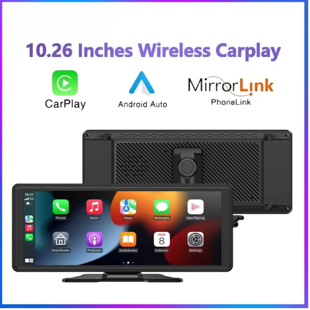 Drive Smart: 10.26-Inch Wireless CarPlay & Android Auto Multimedia Video Player