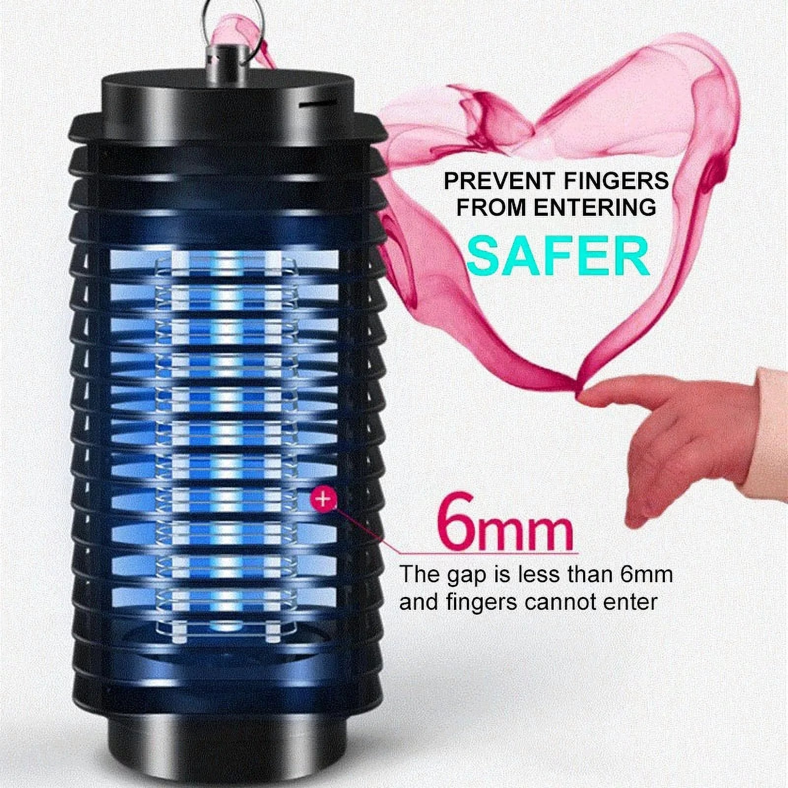 4000V Electric Mosquito Killer Zapper – LED Light Insect Trap Lamp for Flies, Bugs, and Pest Control Indoors & Outdoors