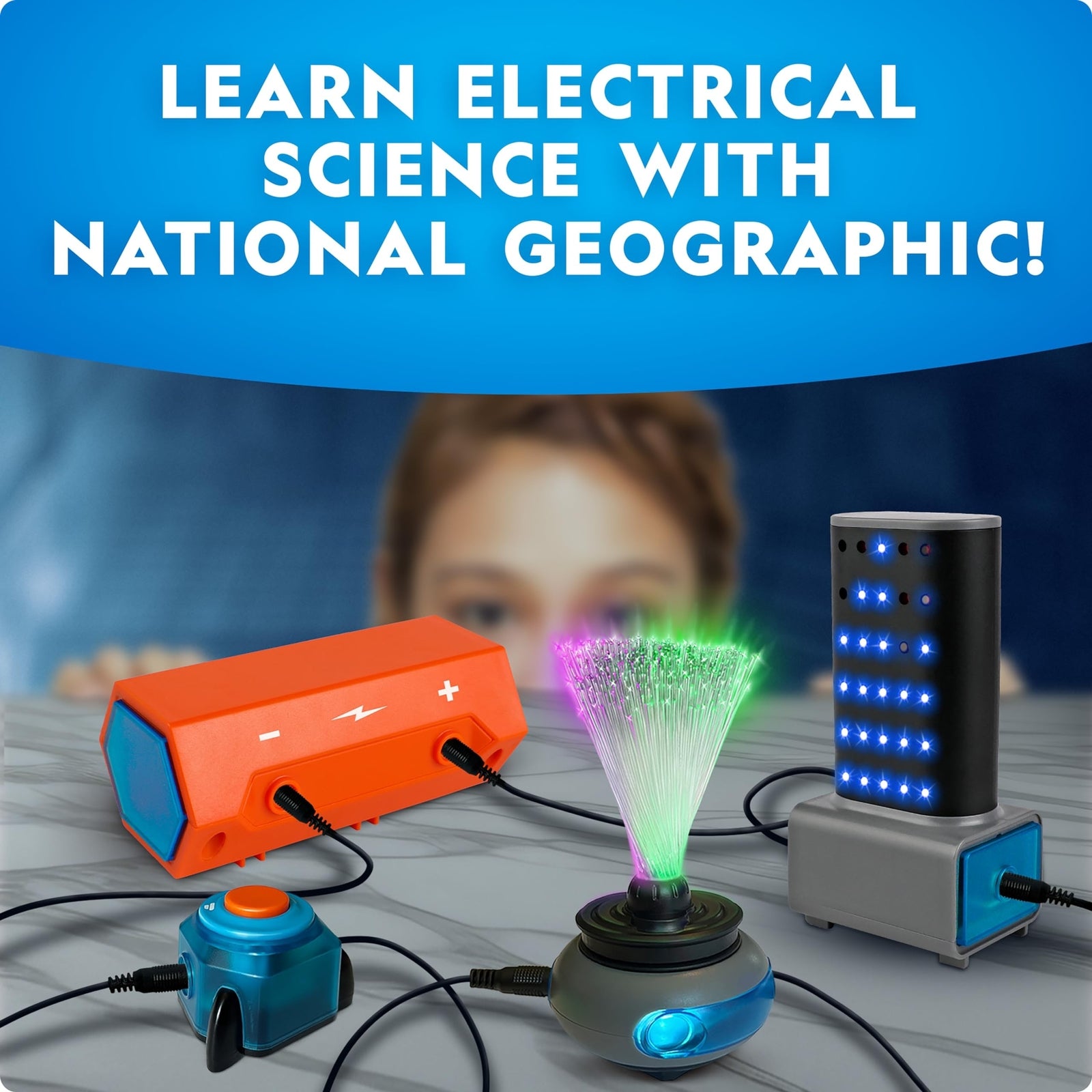 National Geographic Circuit Maker Kit - Electronics Kit for Kids with 120 Ele...