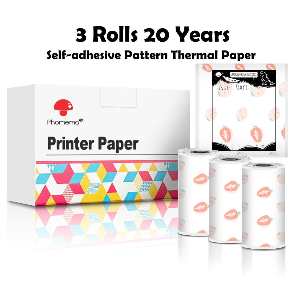 Phomemo T02 Mini Thermal Printer – Portable Pocket Bluetooth Printer for Photos, Labels & Stickers