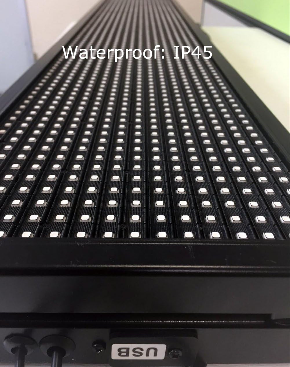 P10 Outdoor WiFi LED Display Sign – 40" x 8" Waterproof Digital Advertising Board