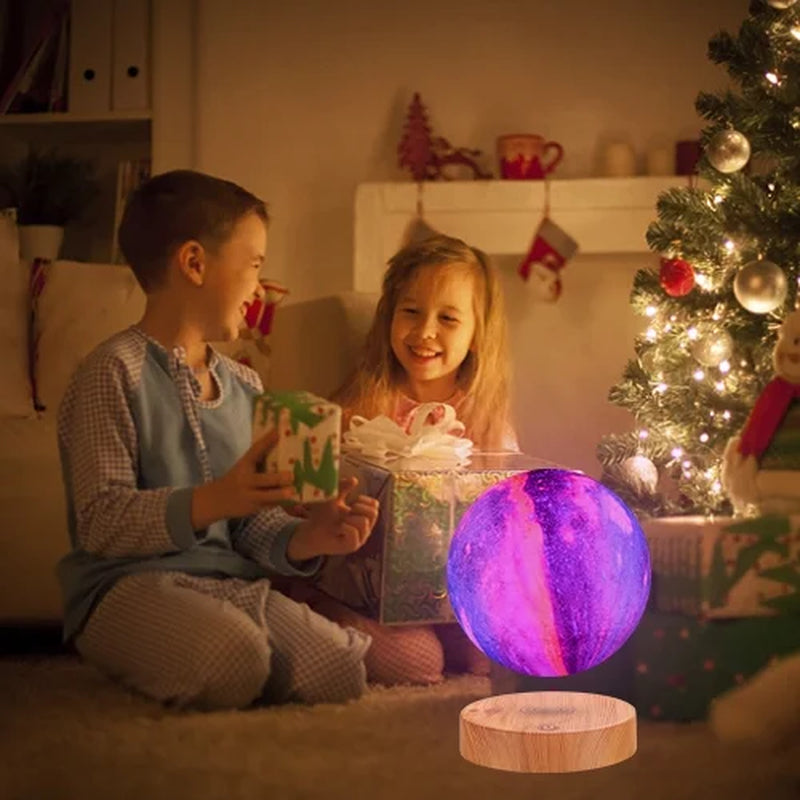 🌕 Levitating Moon Table Lamp – 16 Colors with Remote Control