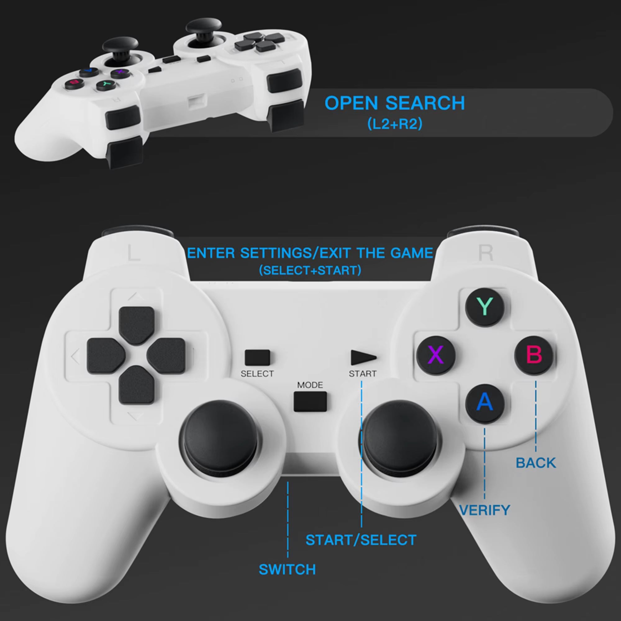 🎮 S40MAX Android 11 Gaming Projector – 1280x720P HD, 64GB TF Card, Dual WiFi, Wireless Gaming Controller – Home Theater & Portable Entertainment
