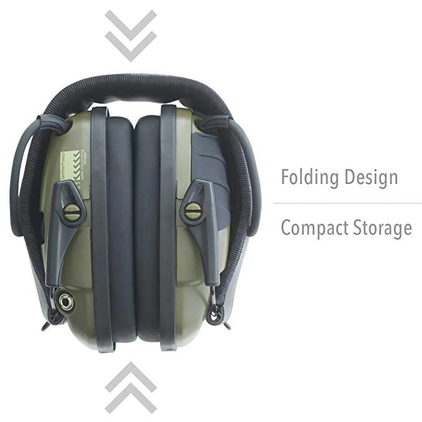 Howard Leight Impact Sport Electronic Earmuffs – Green, Digital Hearing Protection with Sound Amplification