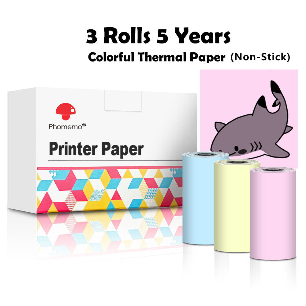 Phomemo T02 Mini Thermal Printer – Portable Pocket Bluetooth Printer for Photos, Labels & Stickers